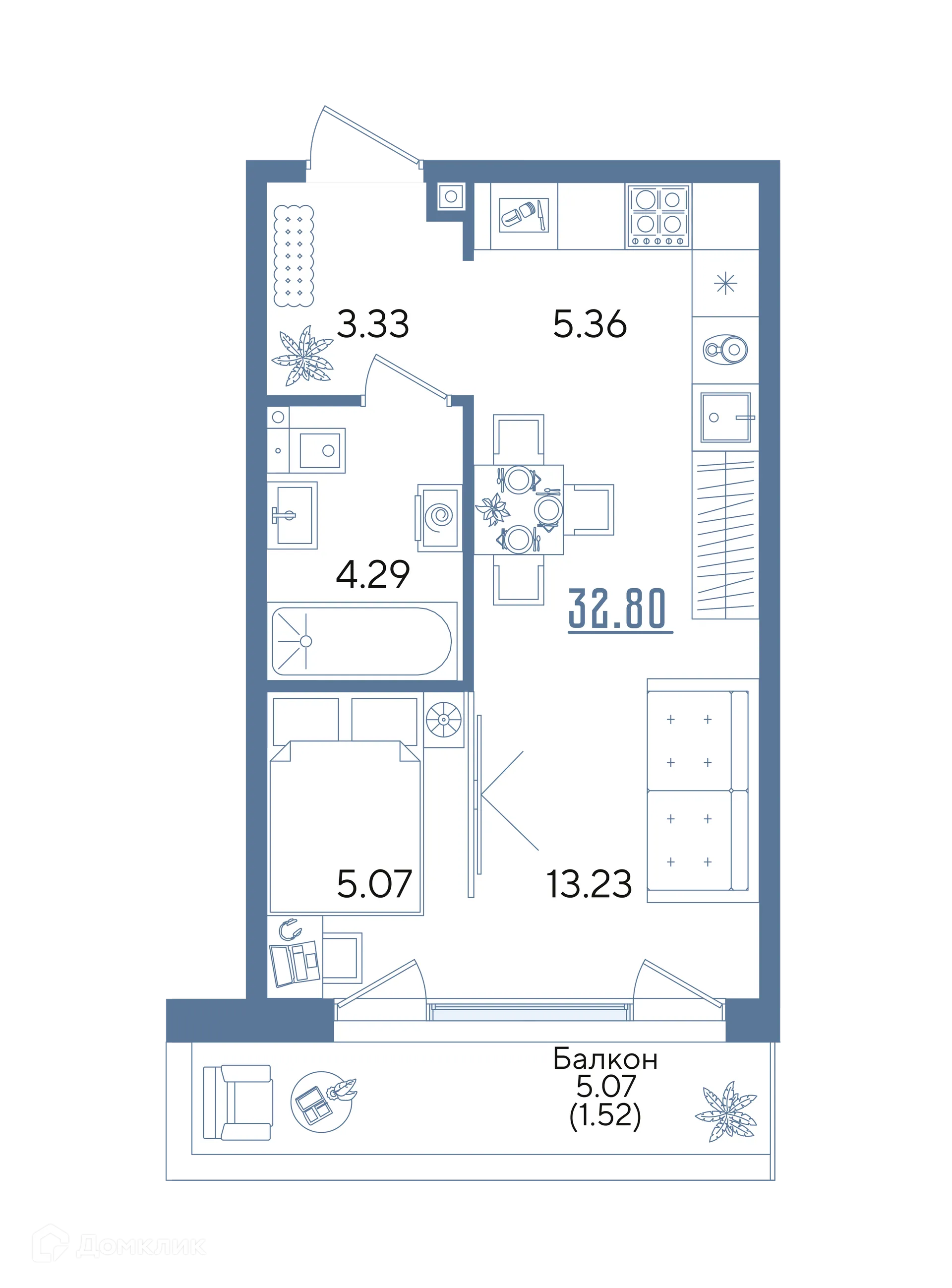 Фото квартиры в ЖК Авторы на Годовикова