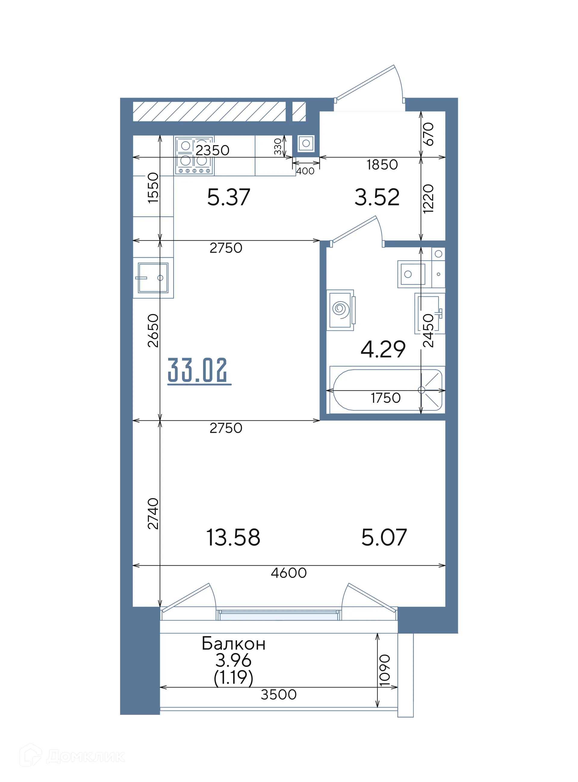 Фото квартиры в ЖК Авторы на Годовикова