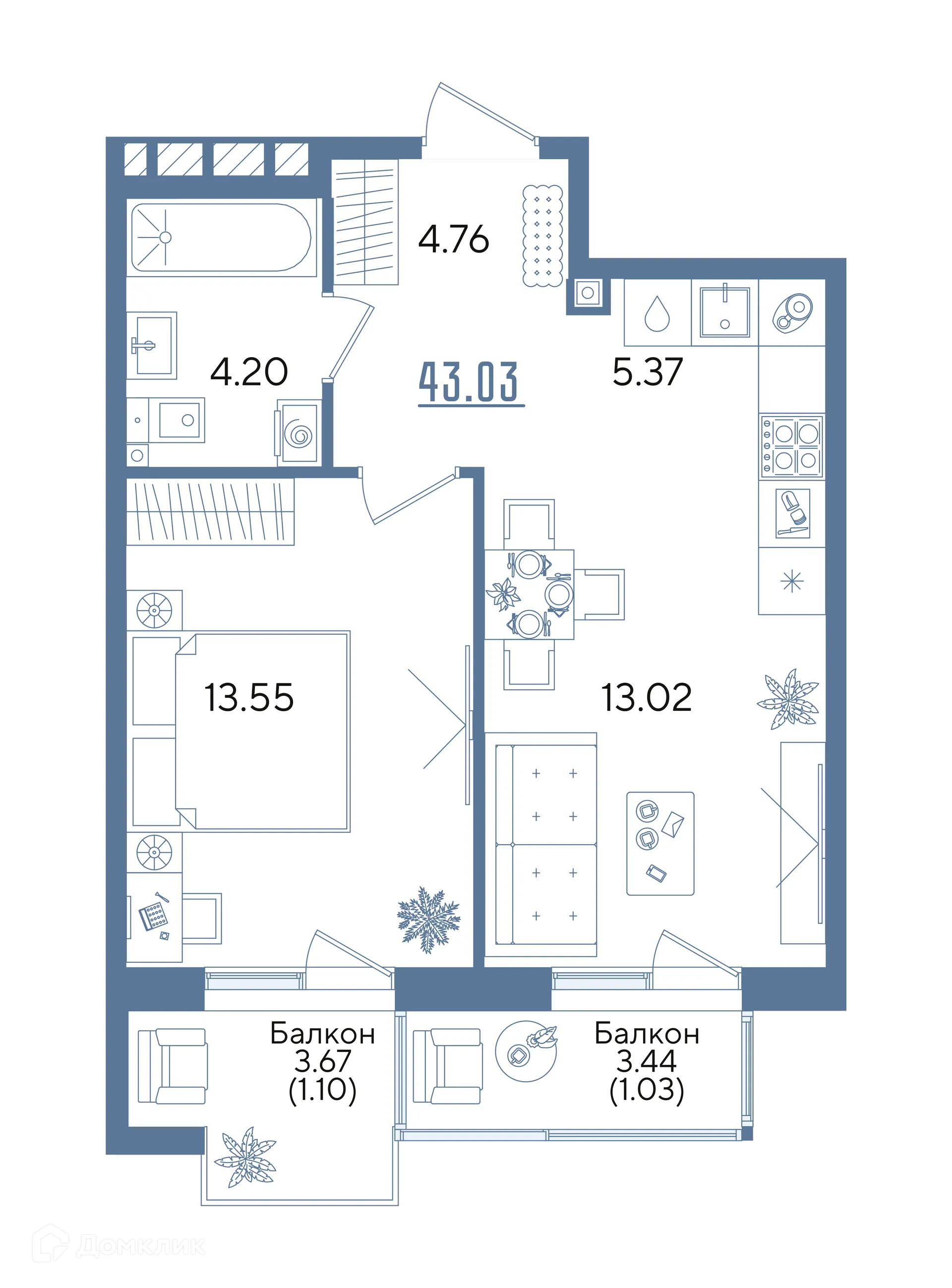 Фото квартиры в ЖК Авторы на Годовикова