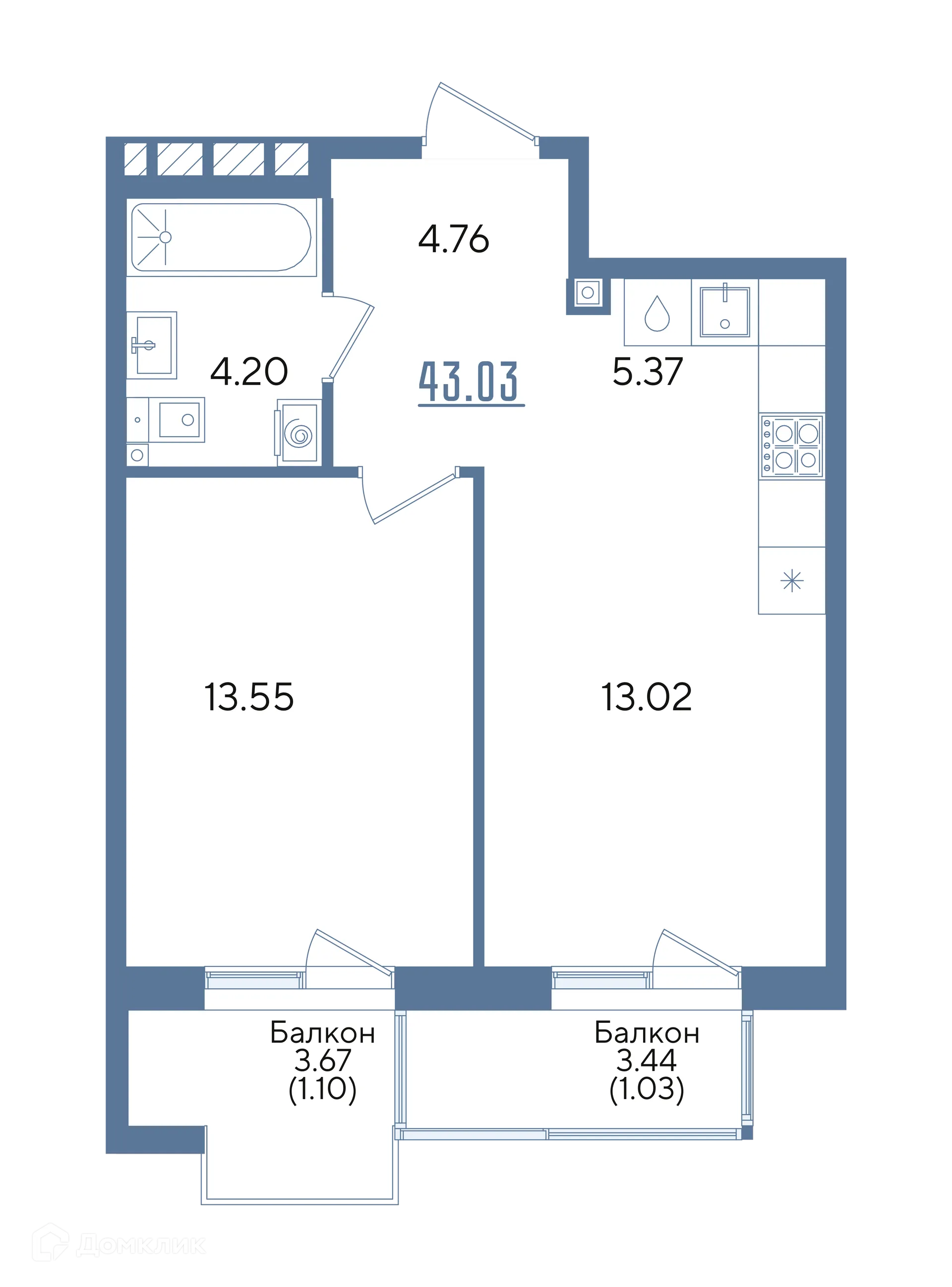 Фото квартиры в ЖК Авторы на Годовикова