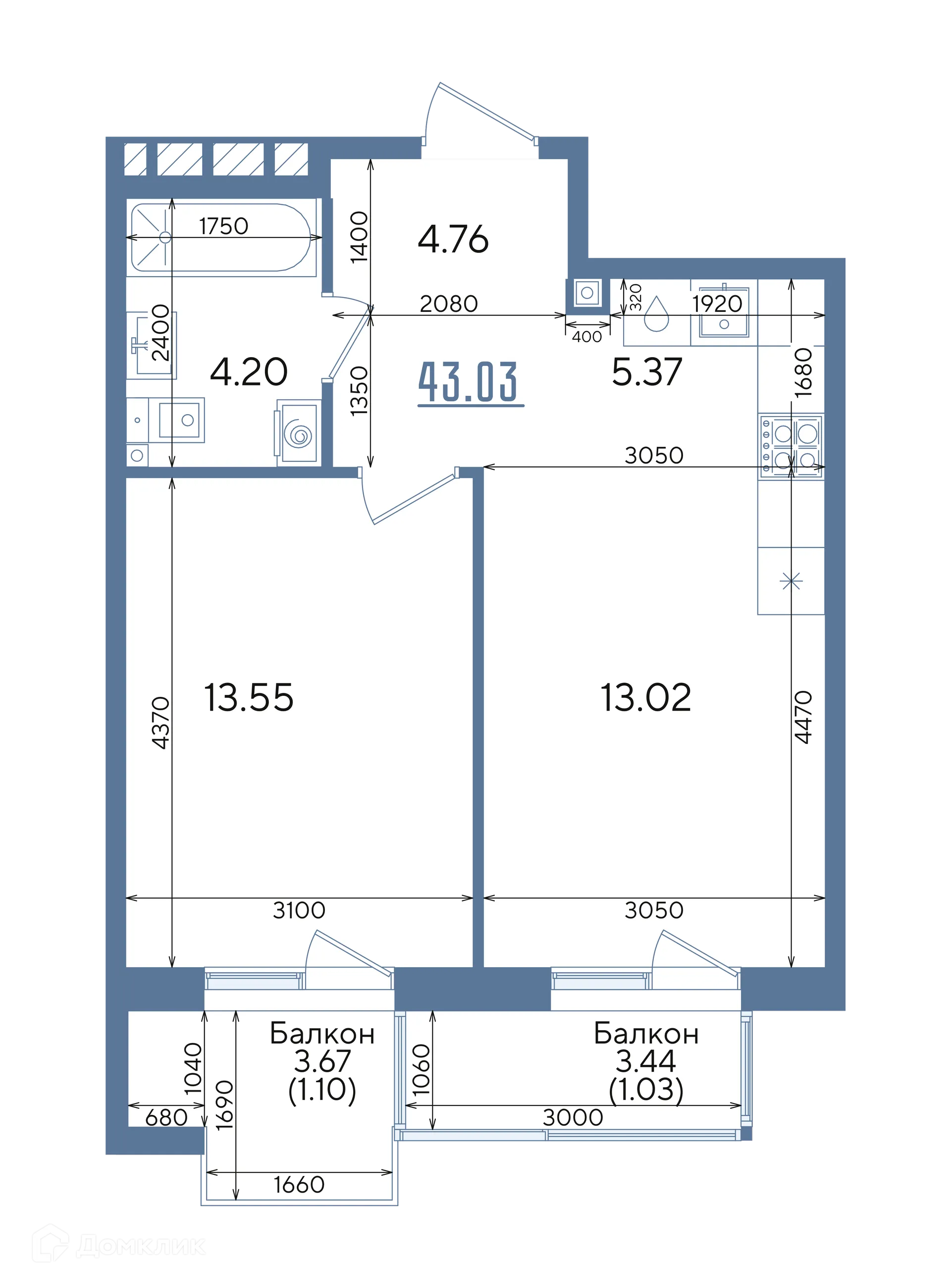 Фото квартиры в ЖК Авторы на Годовикова