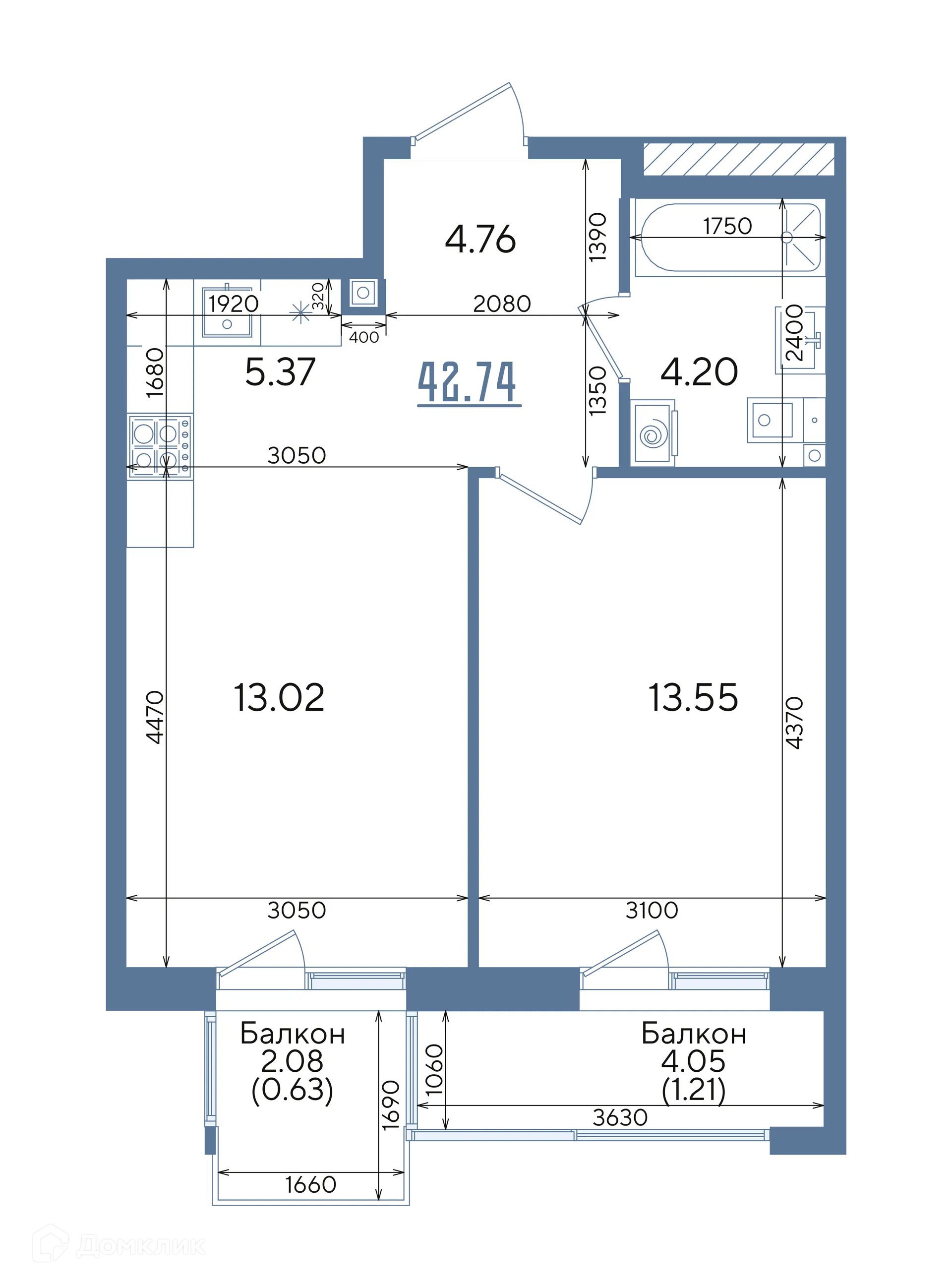 Фото квартиры в ЖК Авторы на Годовикова