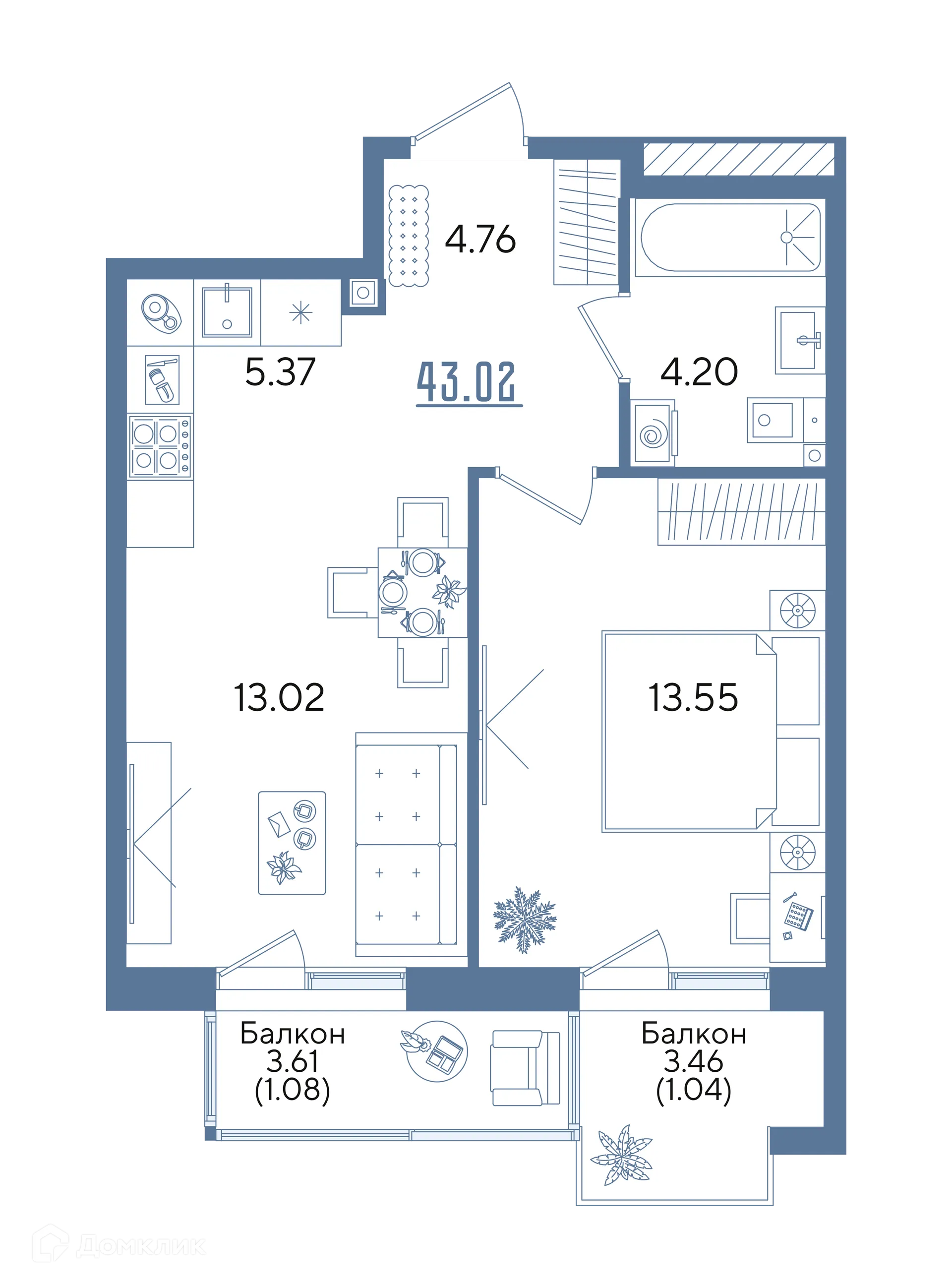 Фото квартиры в ЖК Авторы на Годовикова