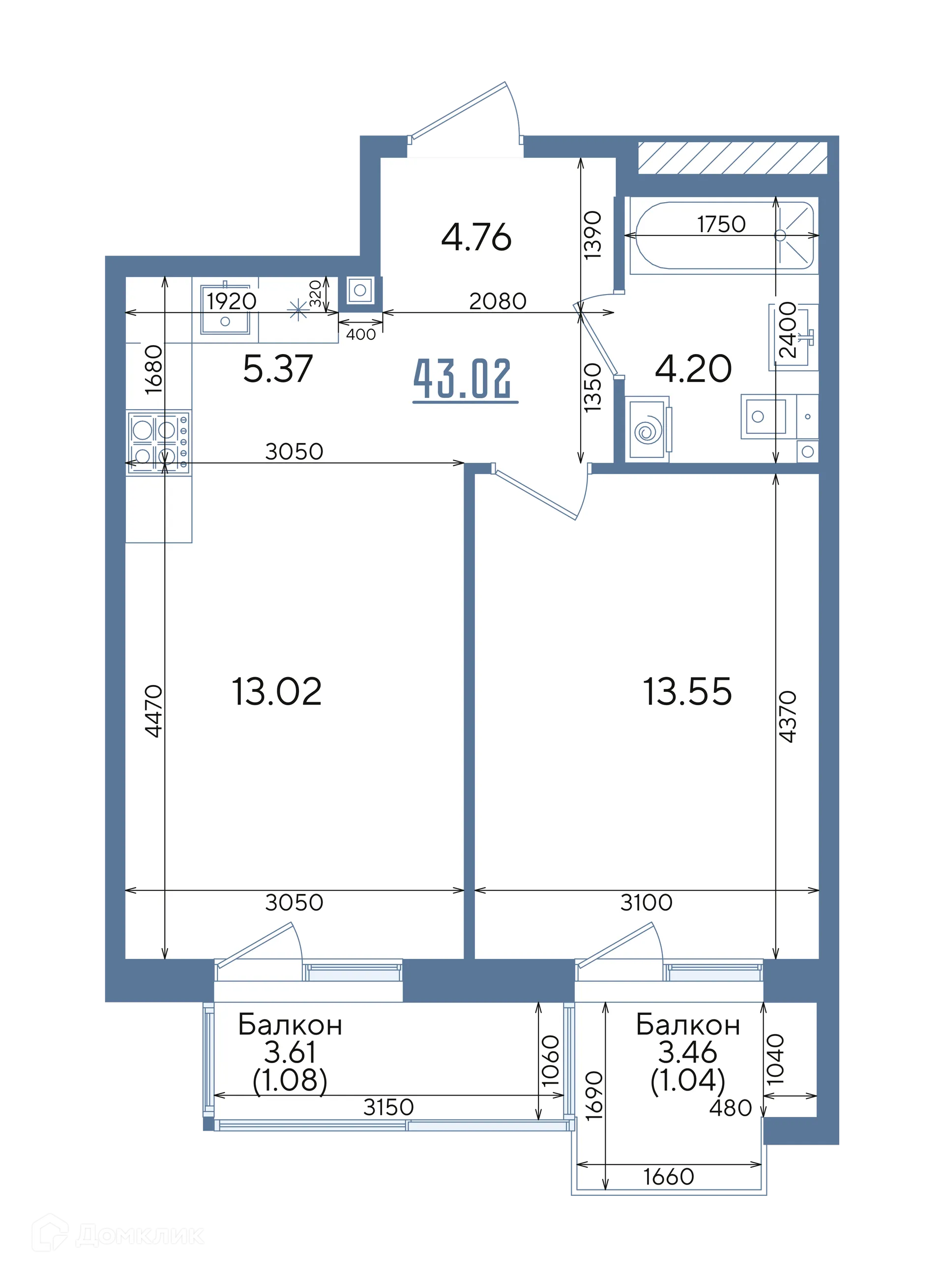 Фото квартиры в ЖК Авторы на Годовикова