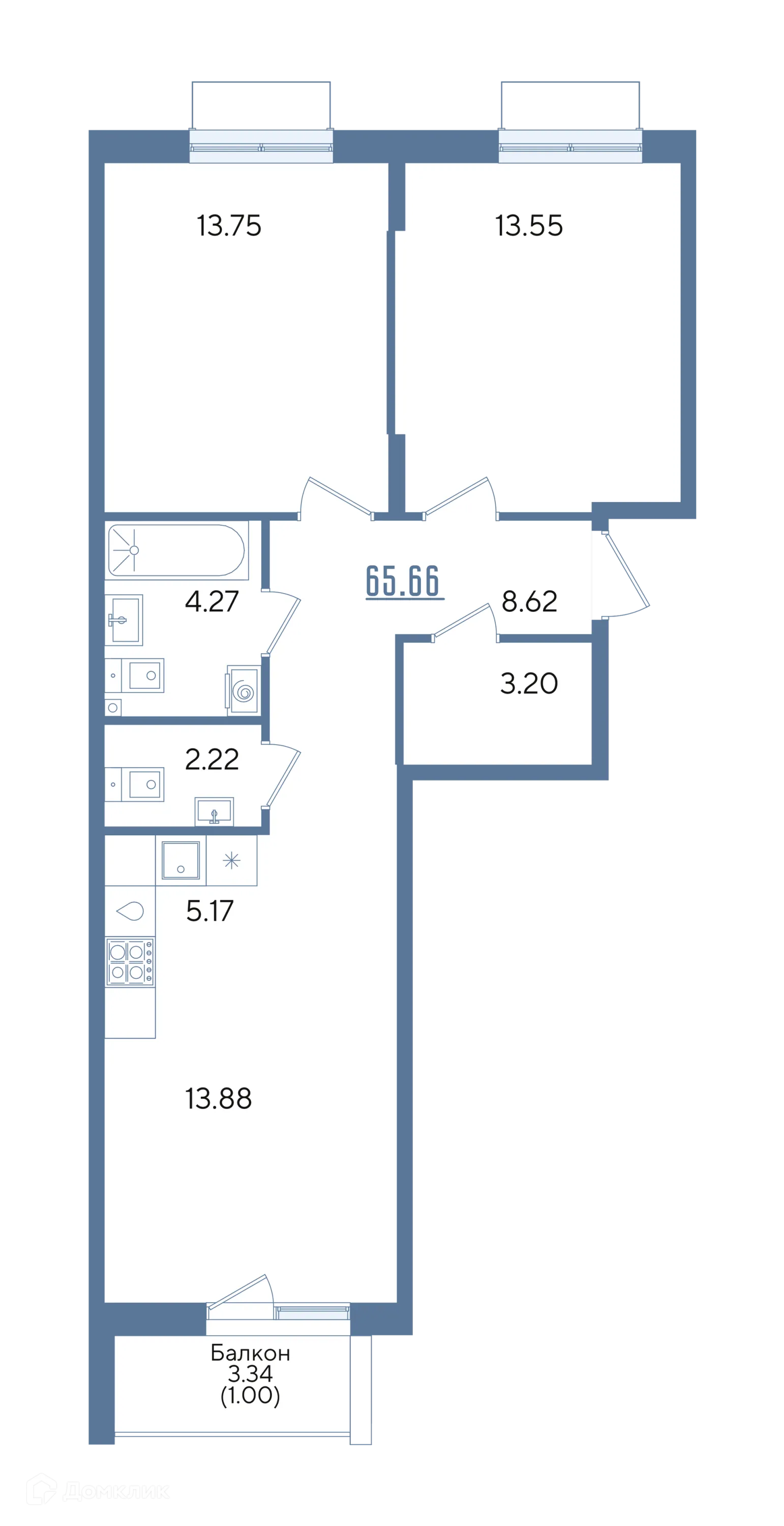 Фото квартиры в ЖК Авторы на Годовикова