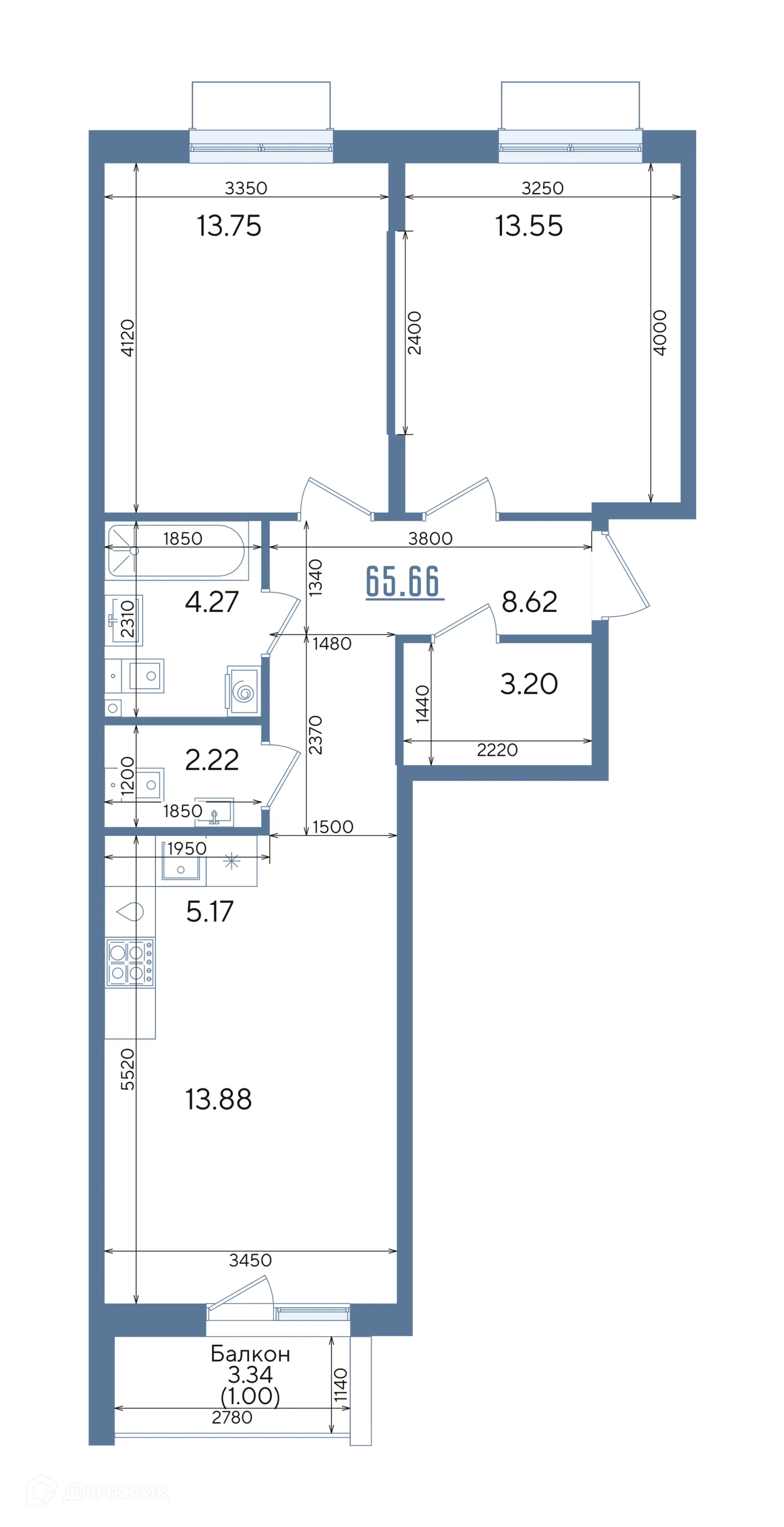 Фото квартиры в ЖК Авторы на Годовикова