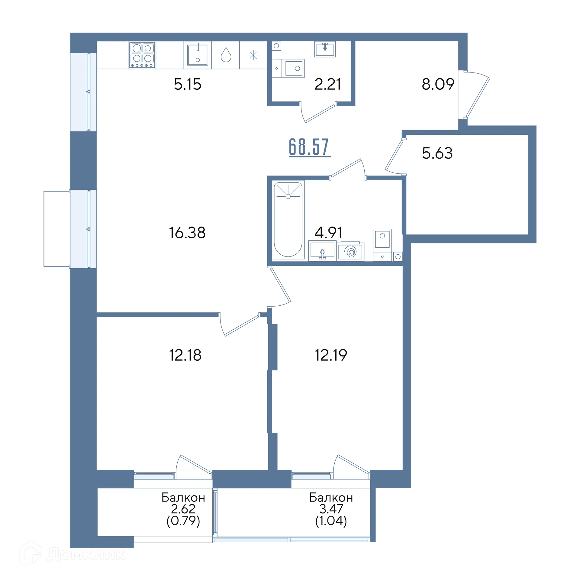 Фото квартиры в ЖК Авторы на Годовикова