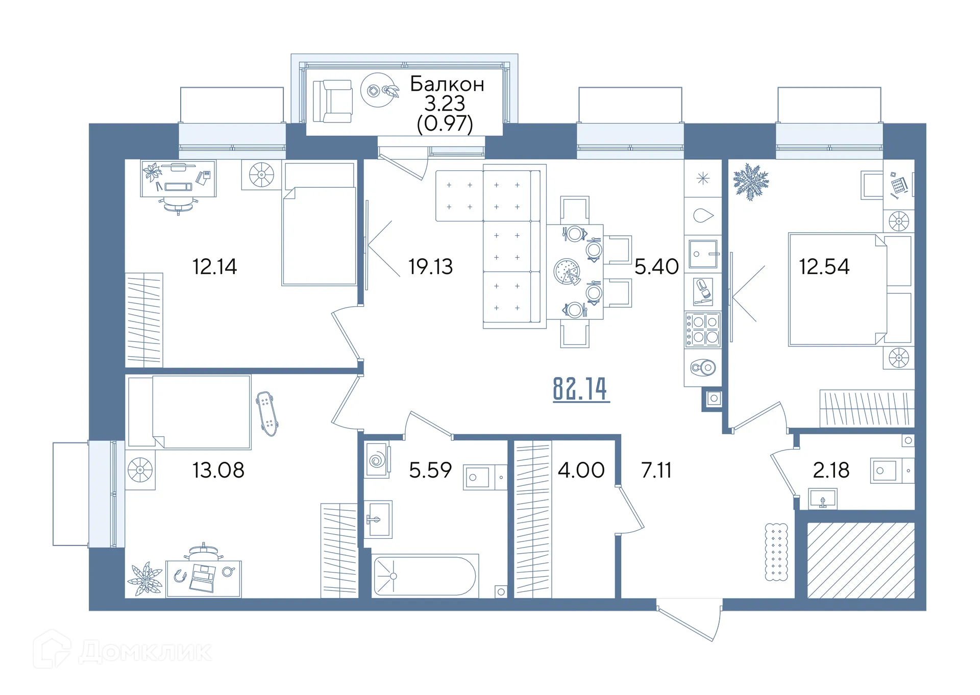 Фото квартиры в ЖК Авторы на Годовикова