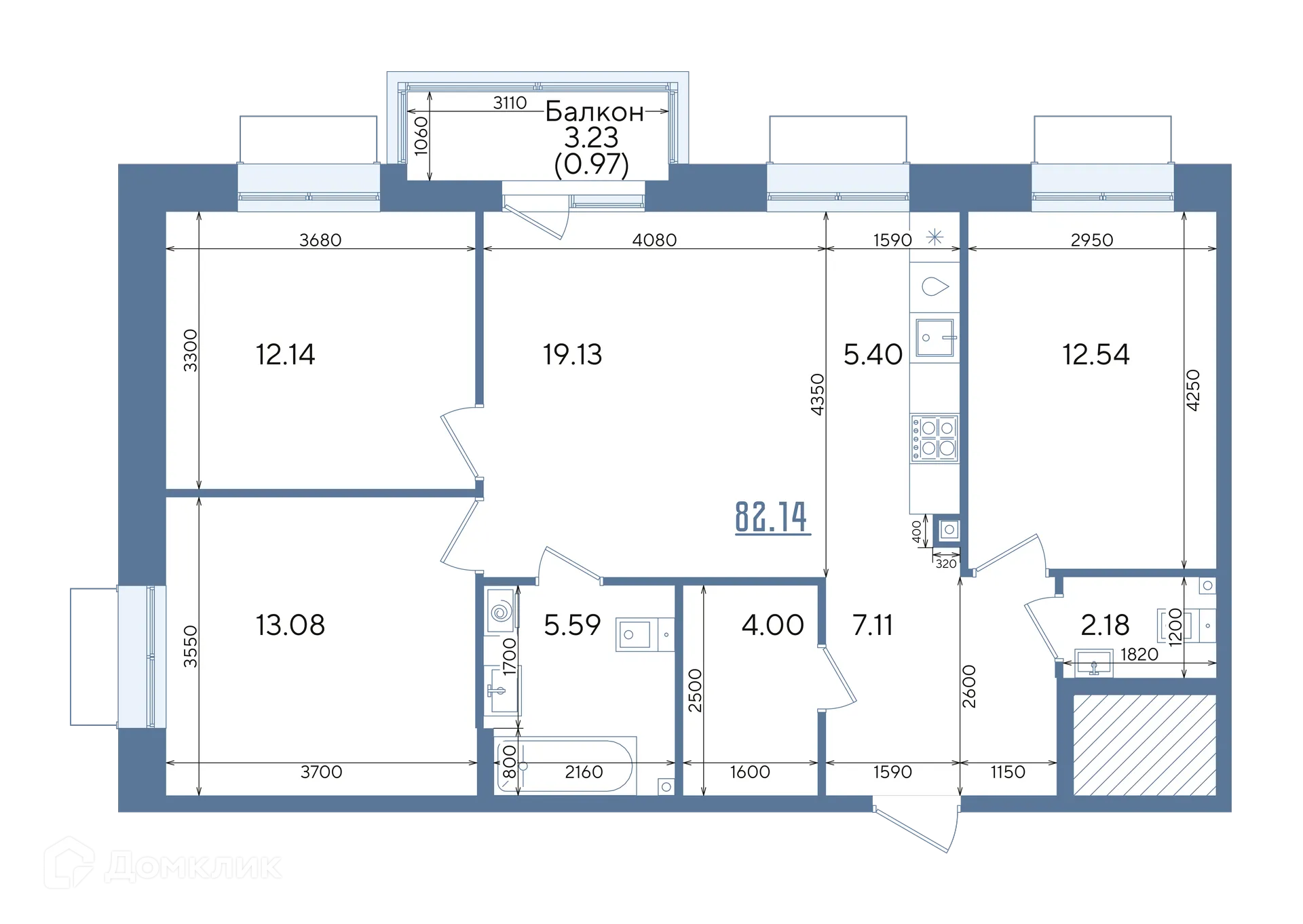 Фото квартиры в ЖК Авторы на Годовикова