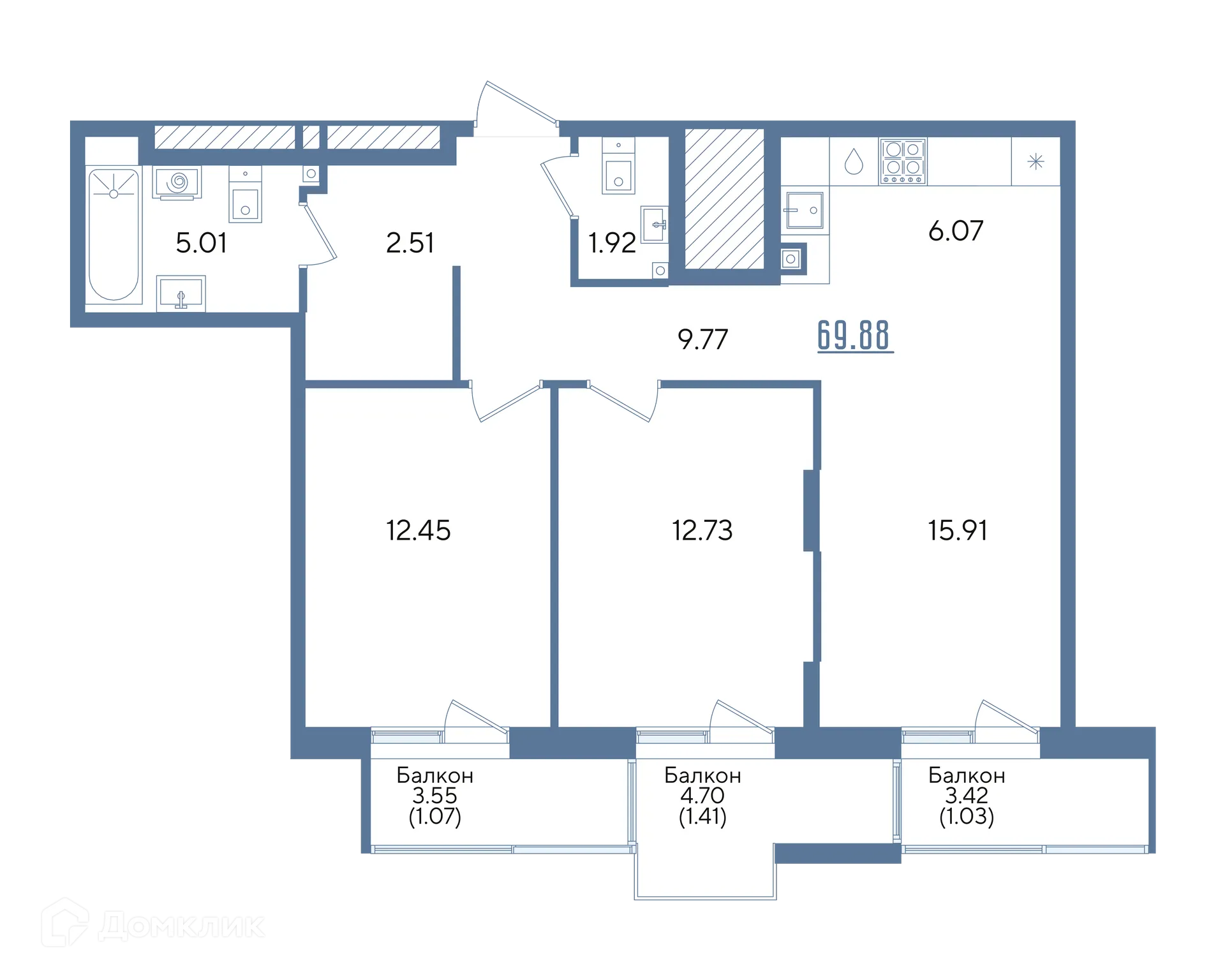Фото квартиры в ЖК Авторы на Годовикова
