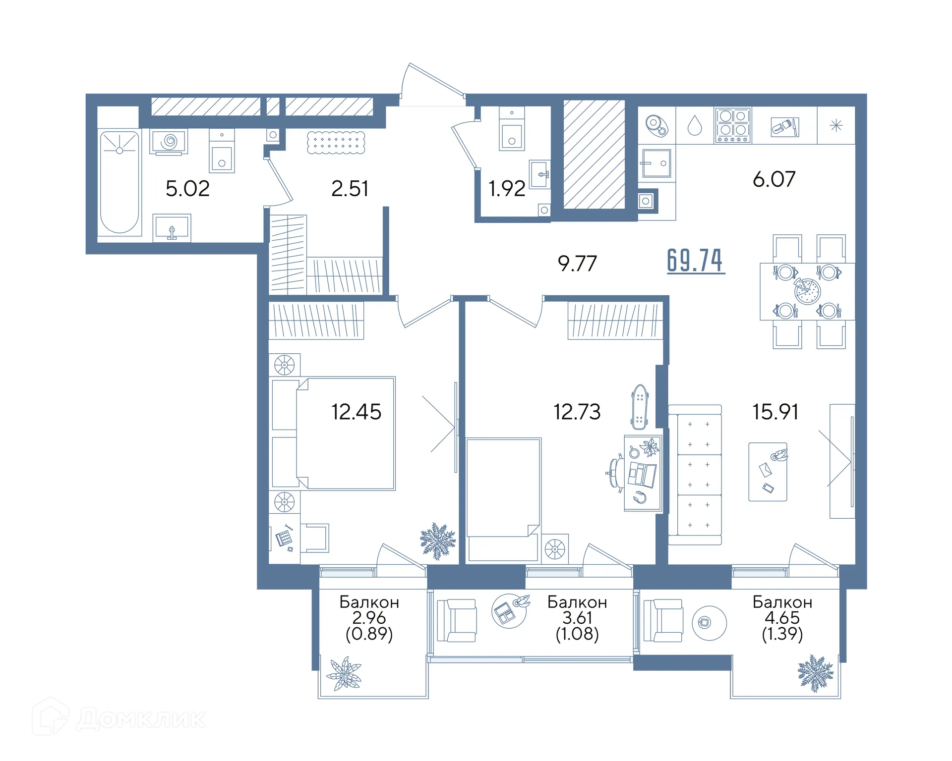 Фото квартиры в ЖК Авторы на Годовикова