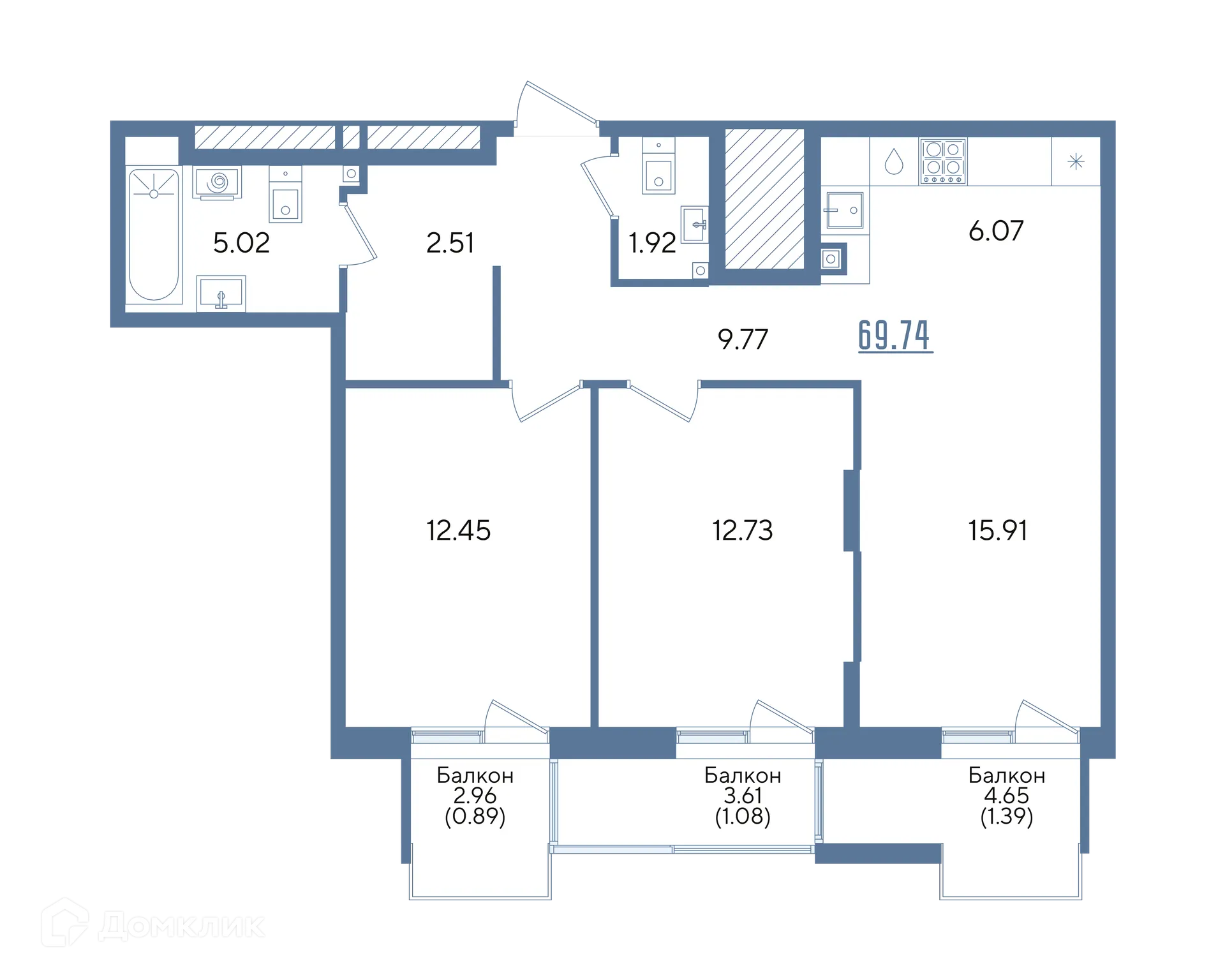 Фото квартиры в ЖК Авторы на Годовикова