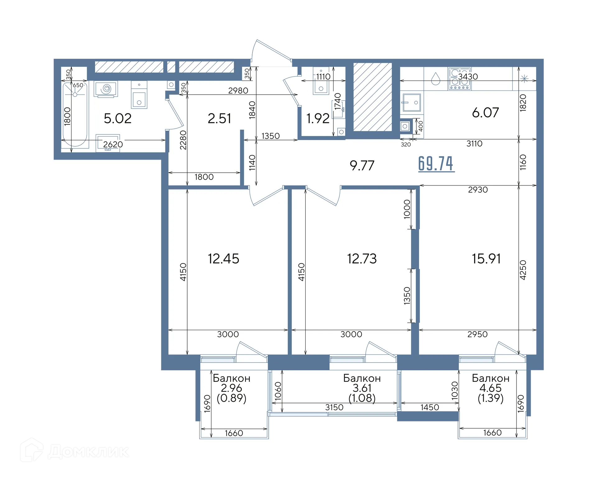 Фото квартиры в ЖК Авторы на Годовикова