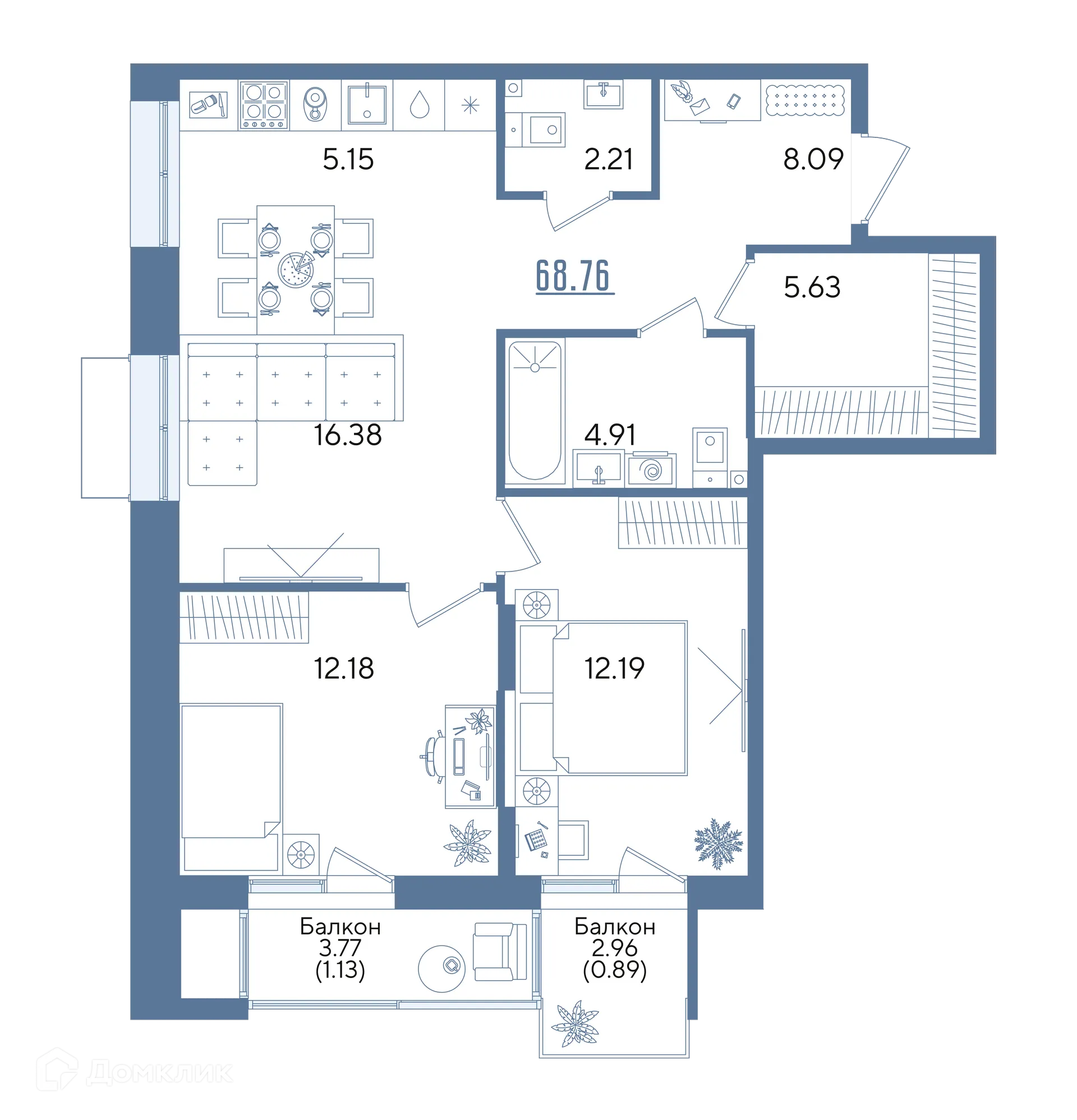 Фото квартиры в ЖК Авторы на Годовикова