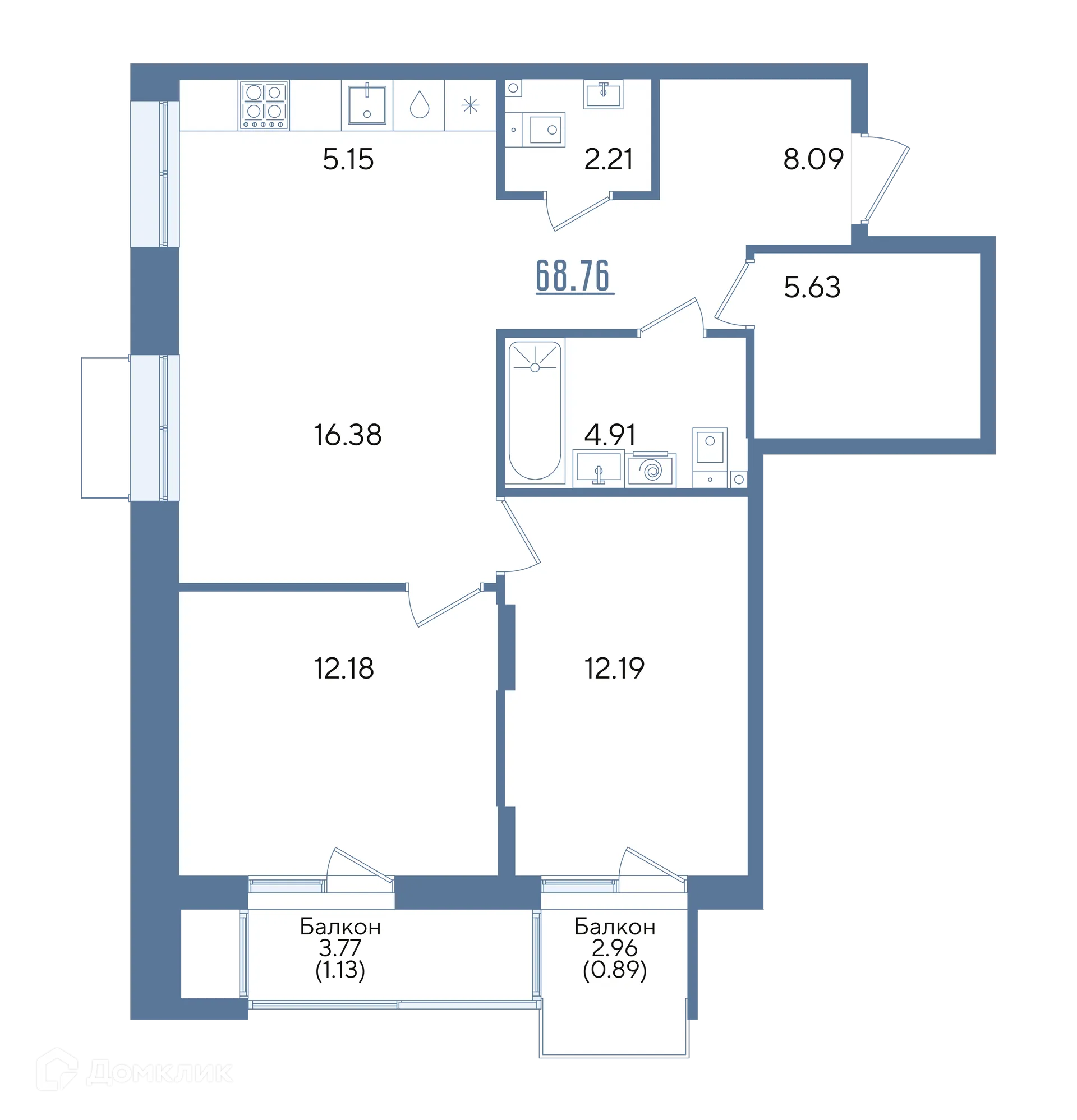 Фото квартиры в ЖК Авторы на Годовикова