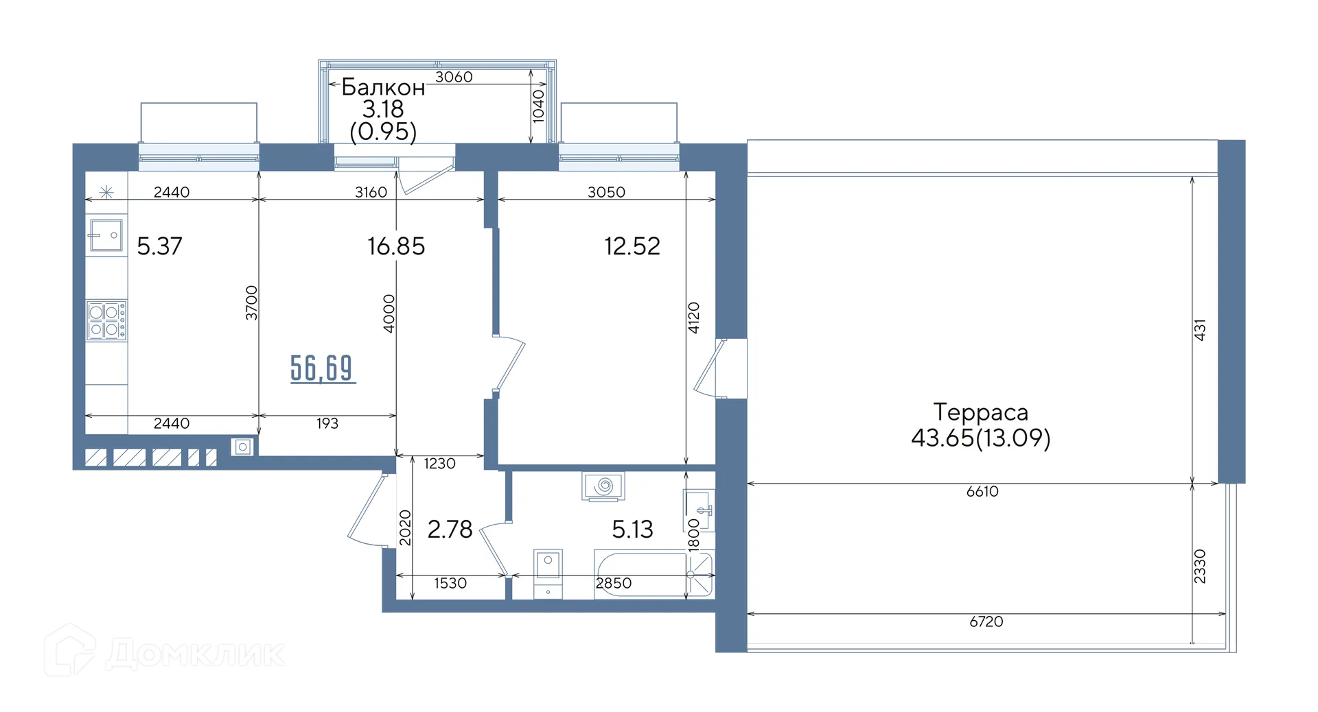 Фото квартиры в ЖК Авторы на Годовикова