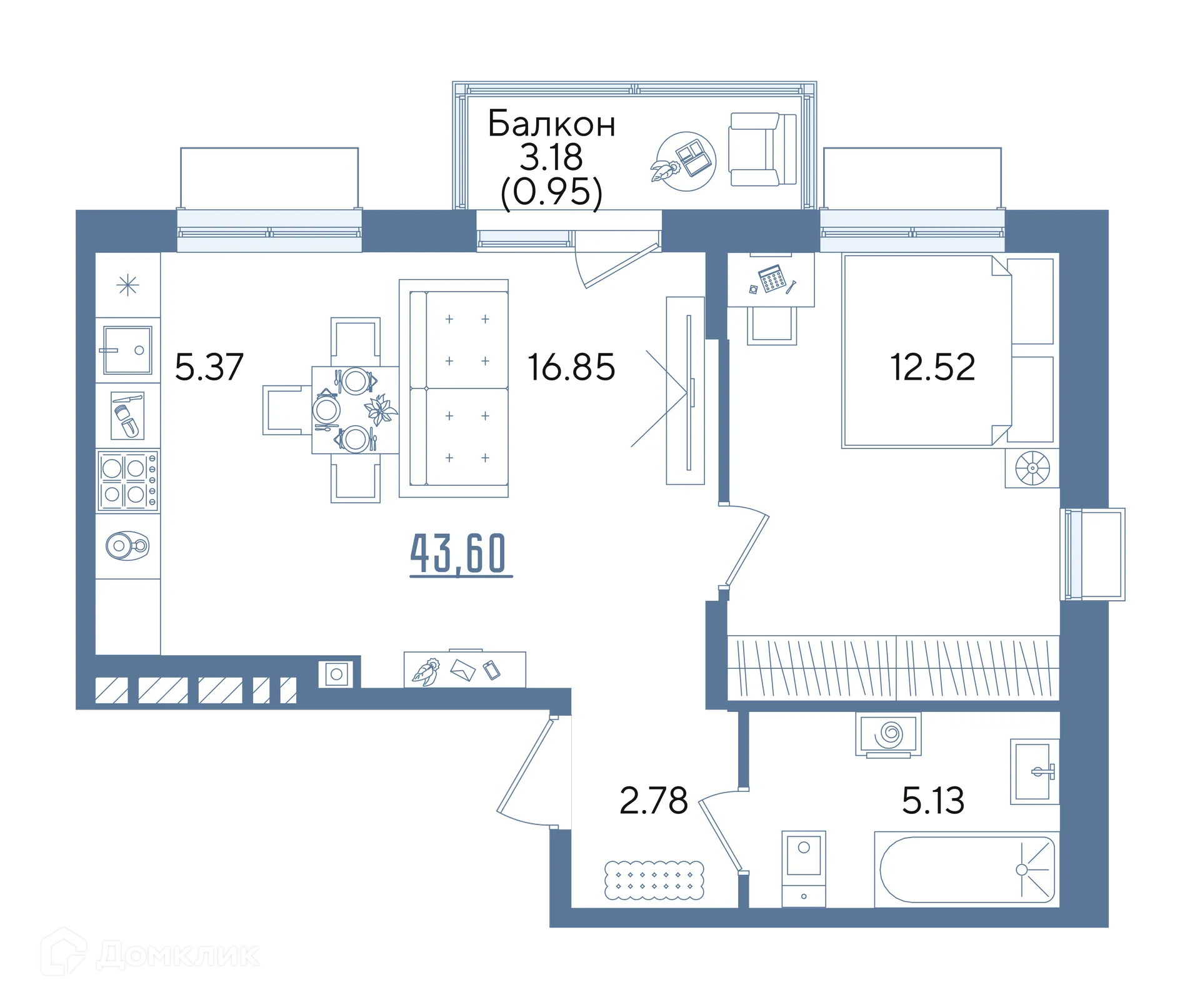 Фото квартиры в ЖК Авторы на Годовикова