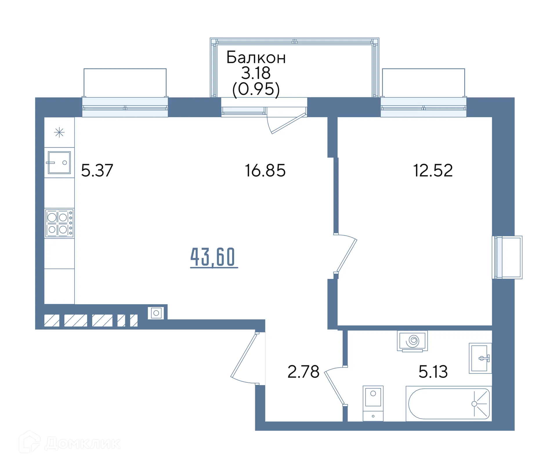 Фото квартиры в ЖК Авторы на Годовикова