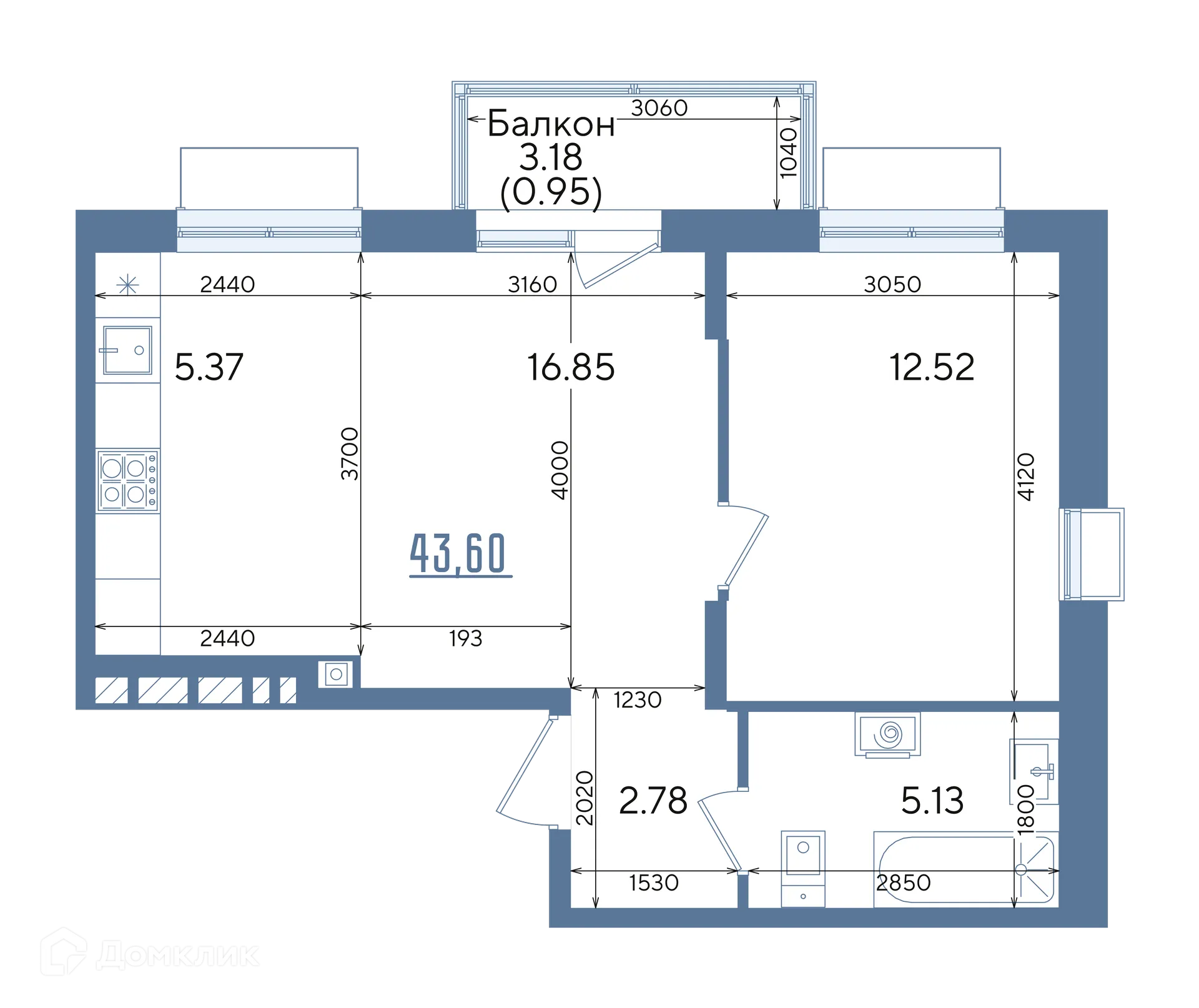 Фото квартиры в ЖК Авторы на Годовикова