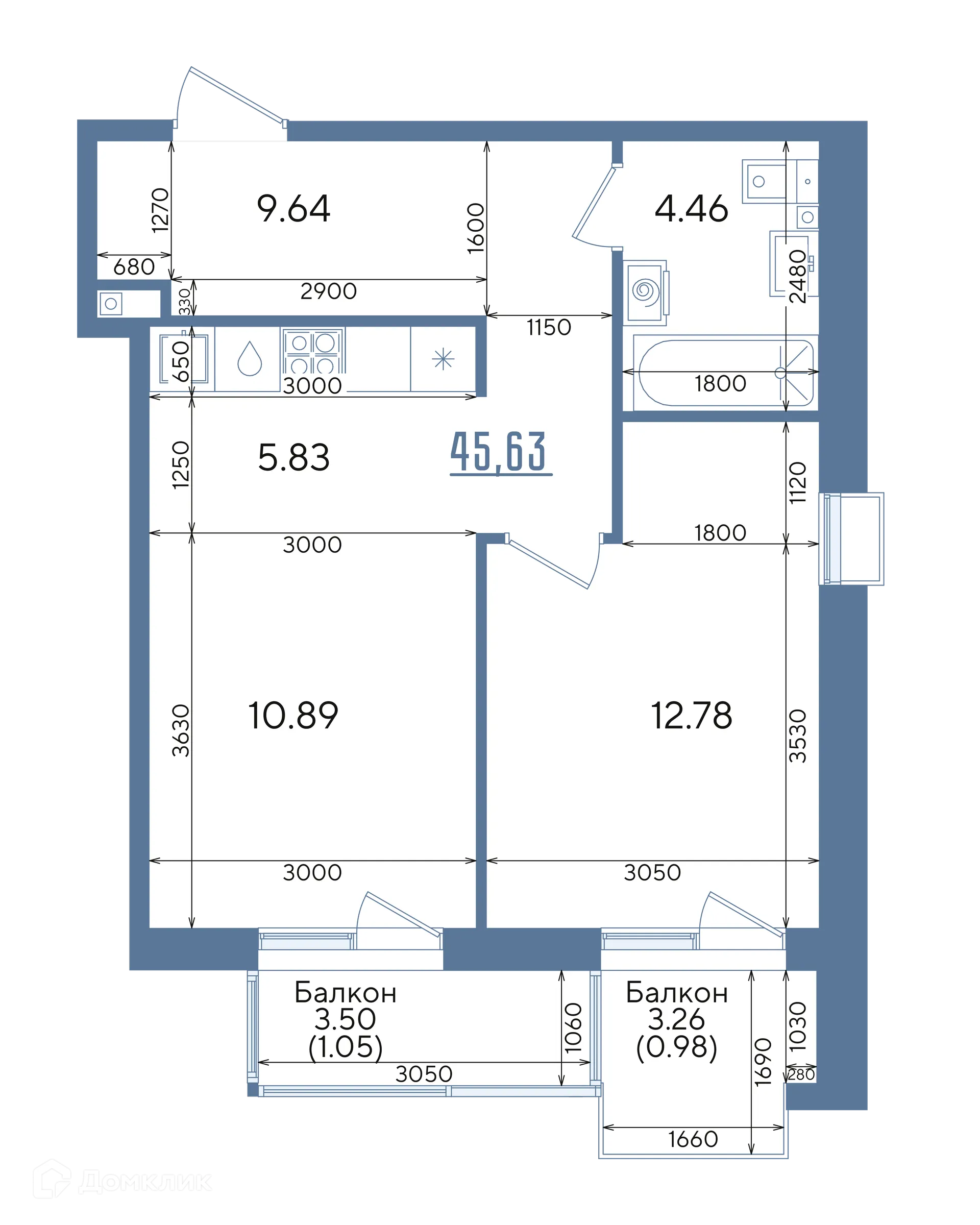 Фото квартиры в ЖК Авторы на Годовикова