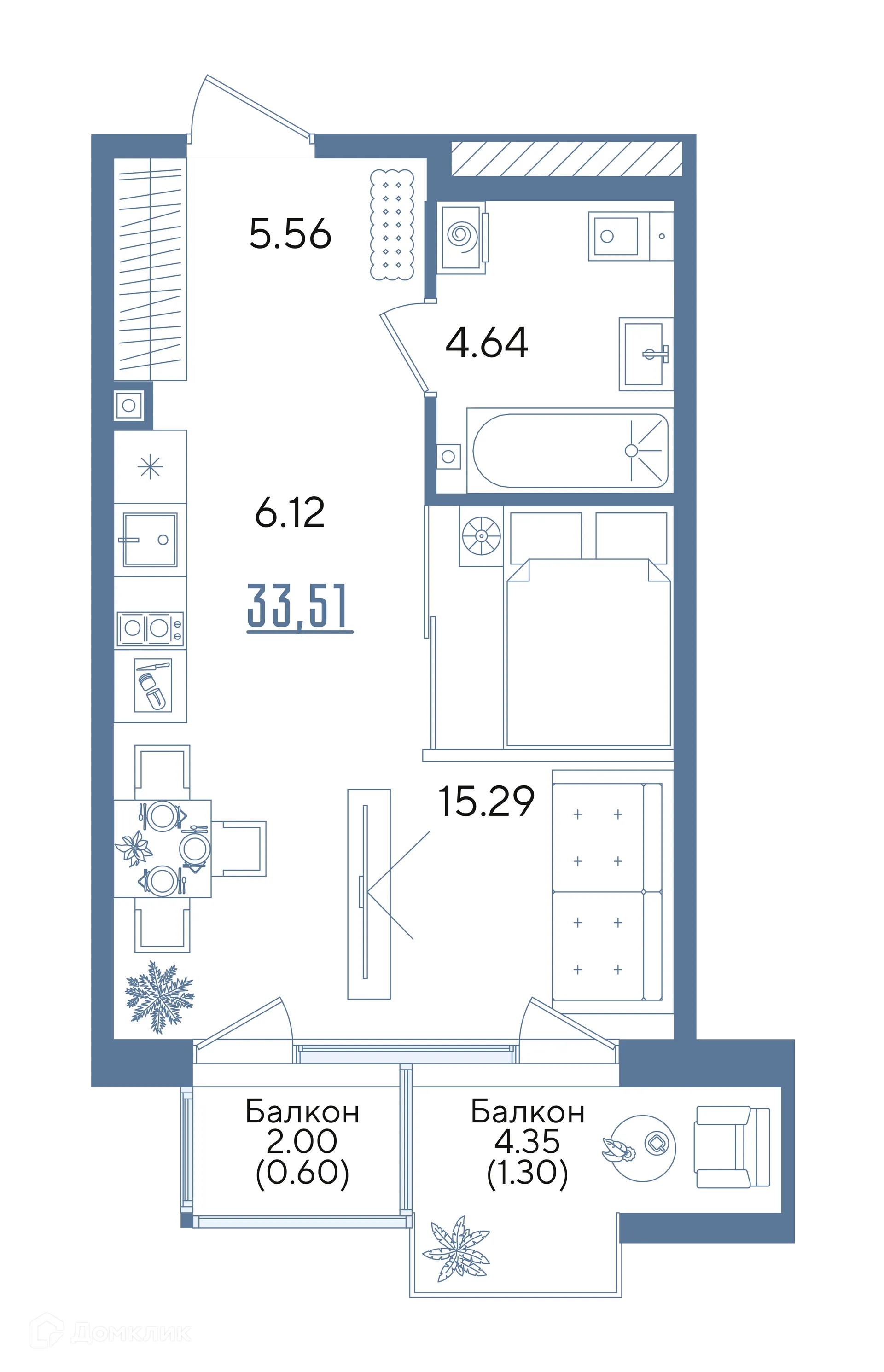 Фото квартиры в ЖК Авторы на Годовикова