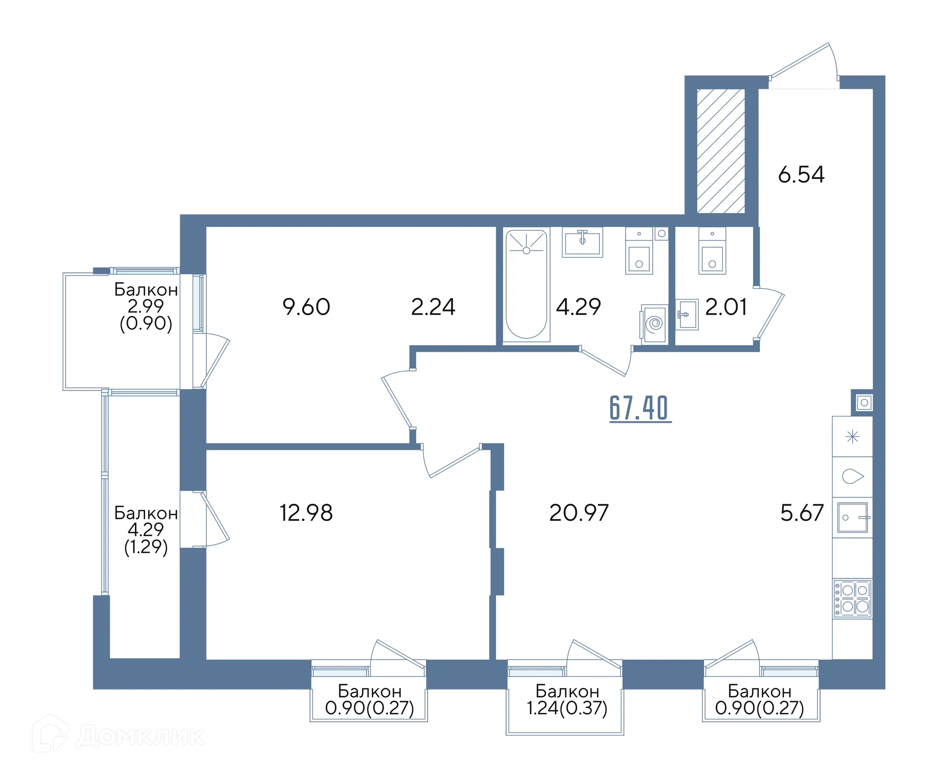 Фото квартиры в ЖК Авторы на Годовикова