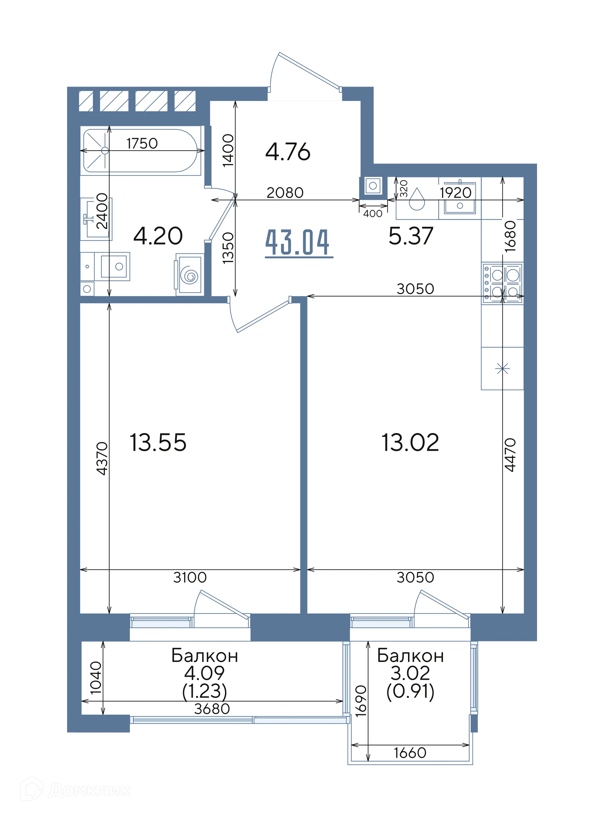 Фото квартиры в ЖК Авторы на Годовикова