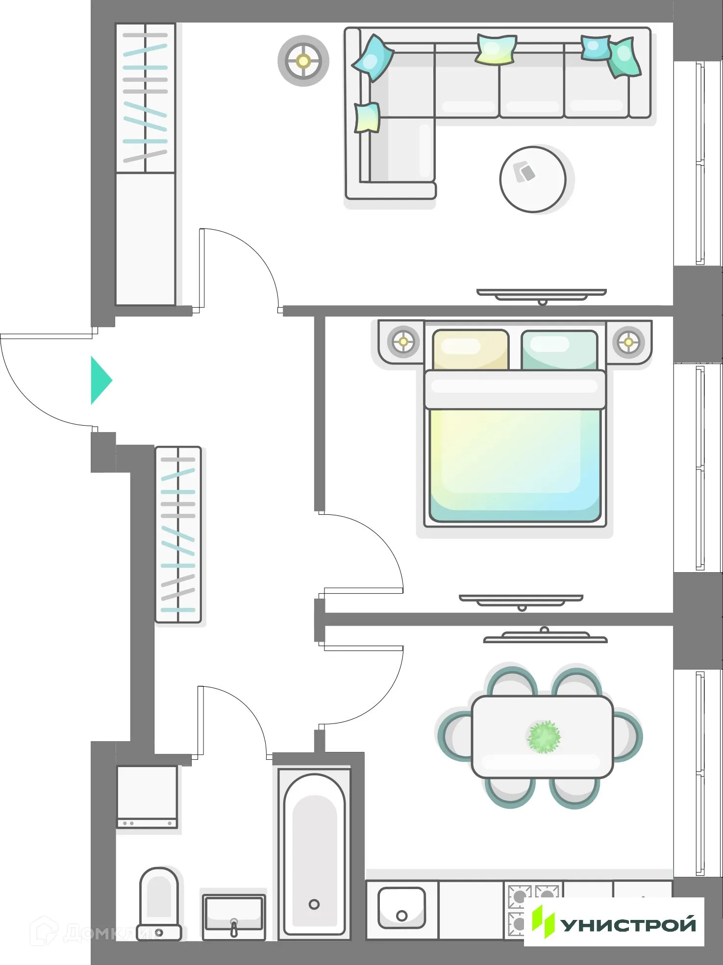 Фото квартиры в ЖК Лето