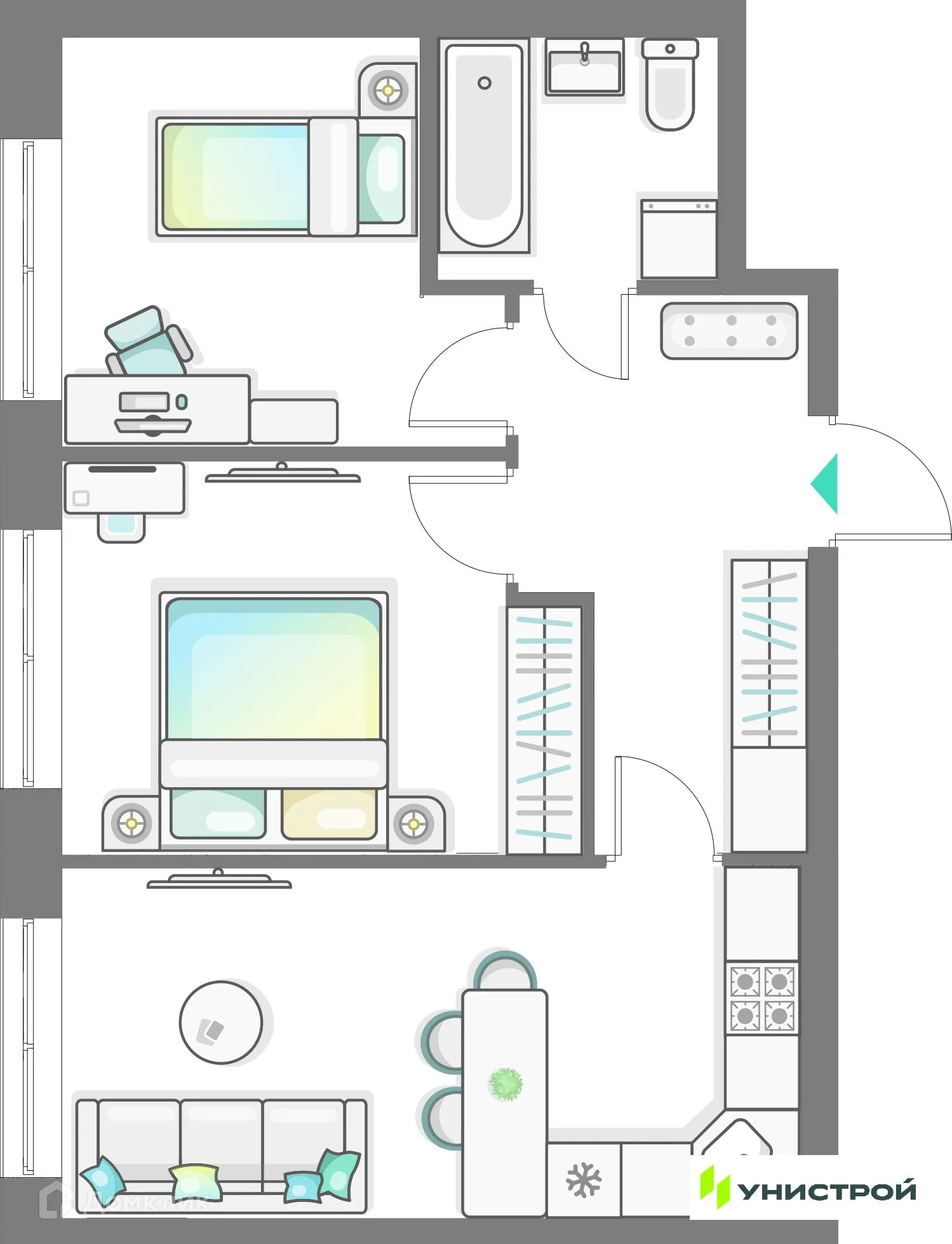 Фото квартиры в ЖК Лето