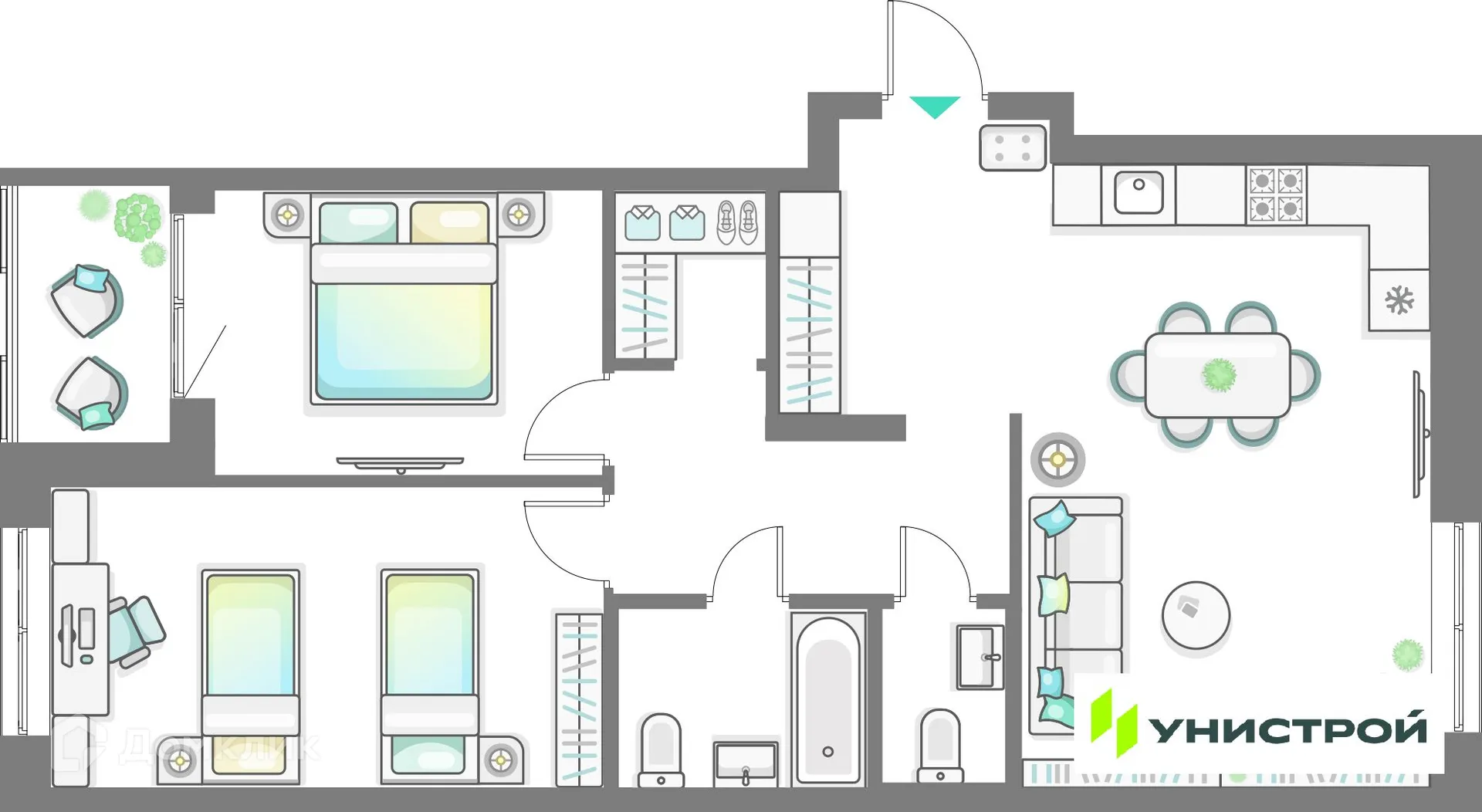 Фото квартиры в ЖК Лето