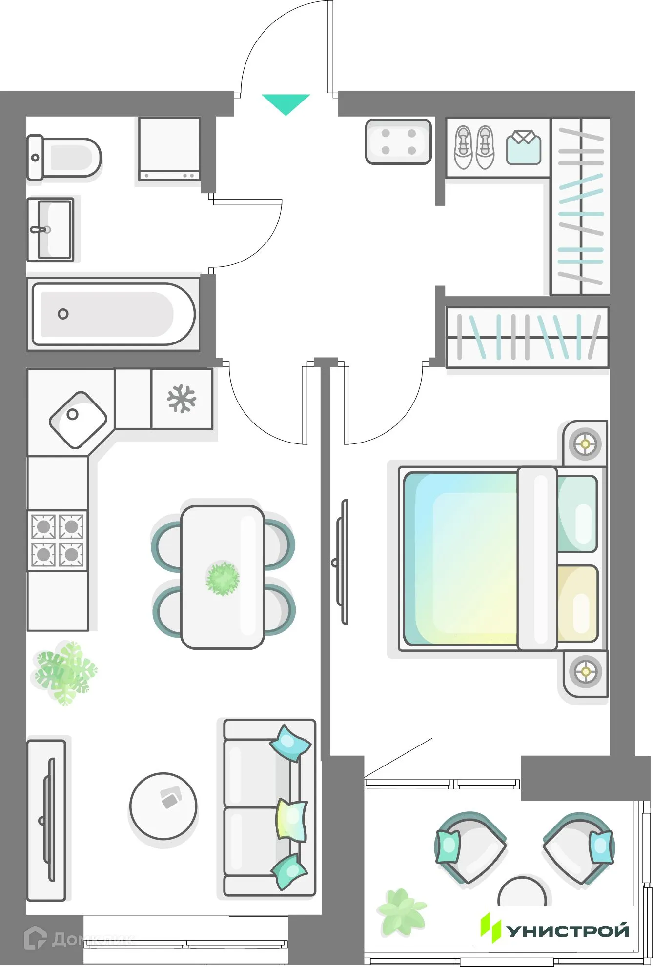 Фото квартиры в ЖК Лето