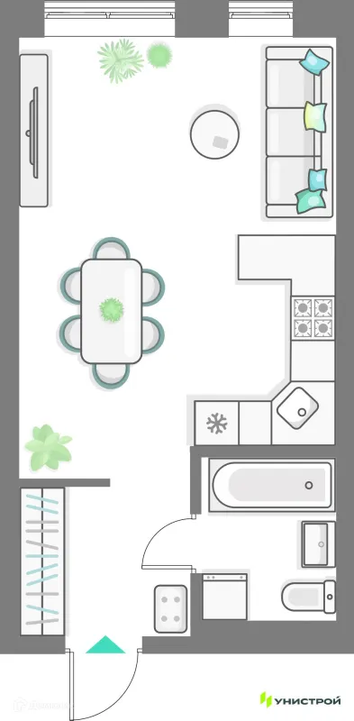 Студия квартиры в Казане новостройки