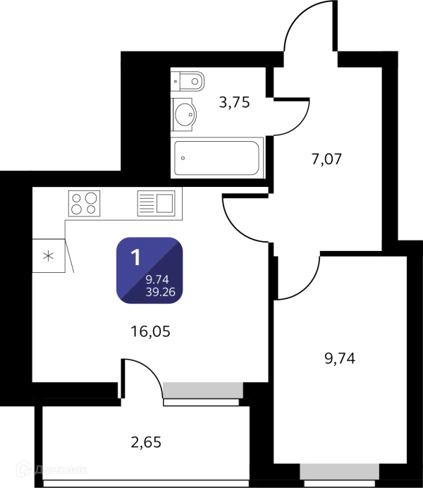 Квартира в ЖК Черника