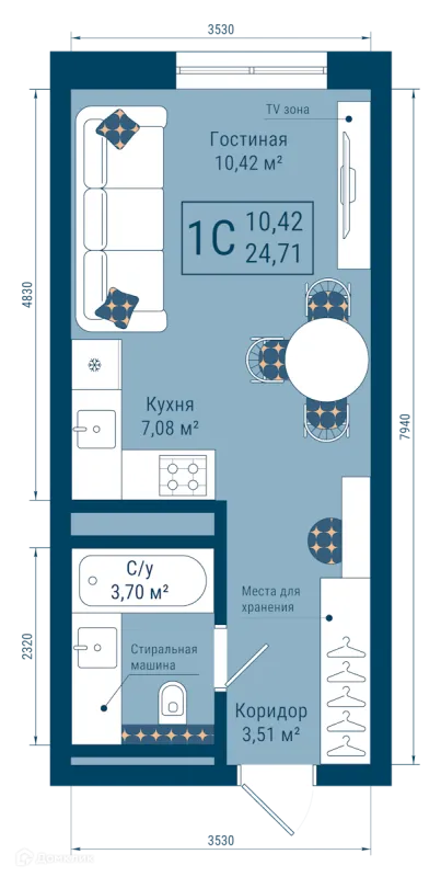 Квартира в ЖК THE SKY (СКАЙ)