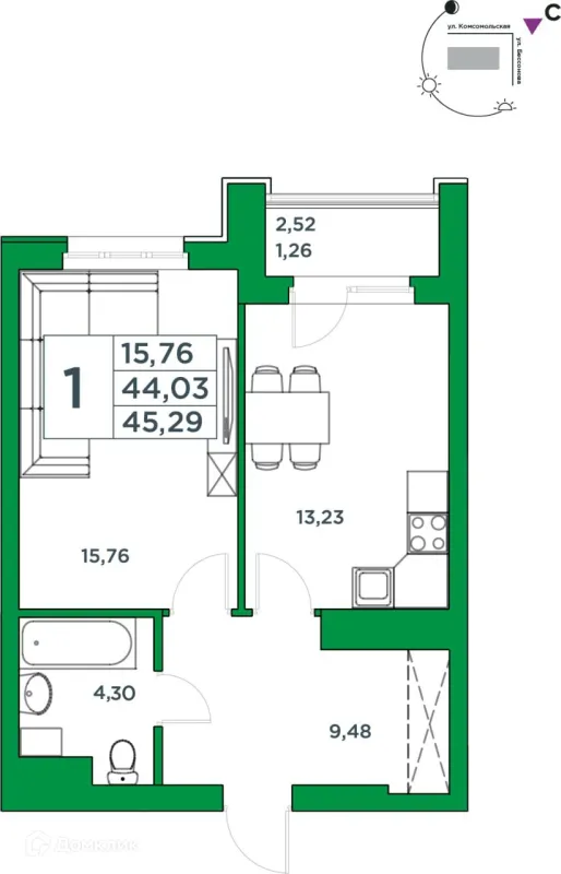 Квартира в ЖК Сапфир