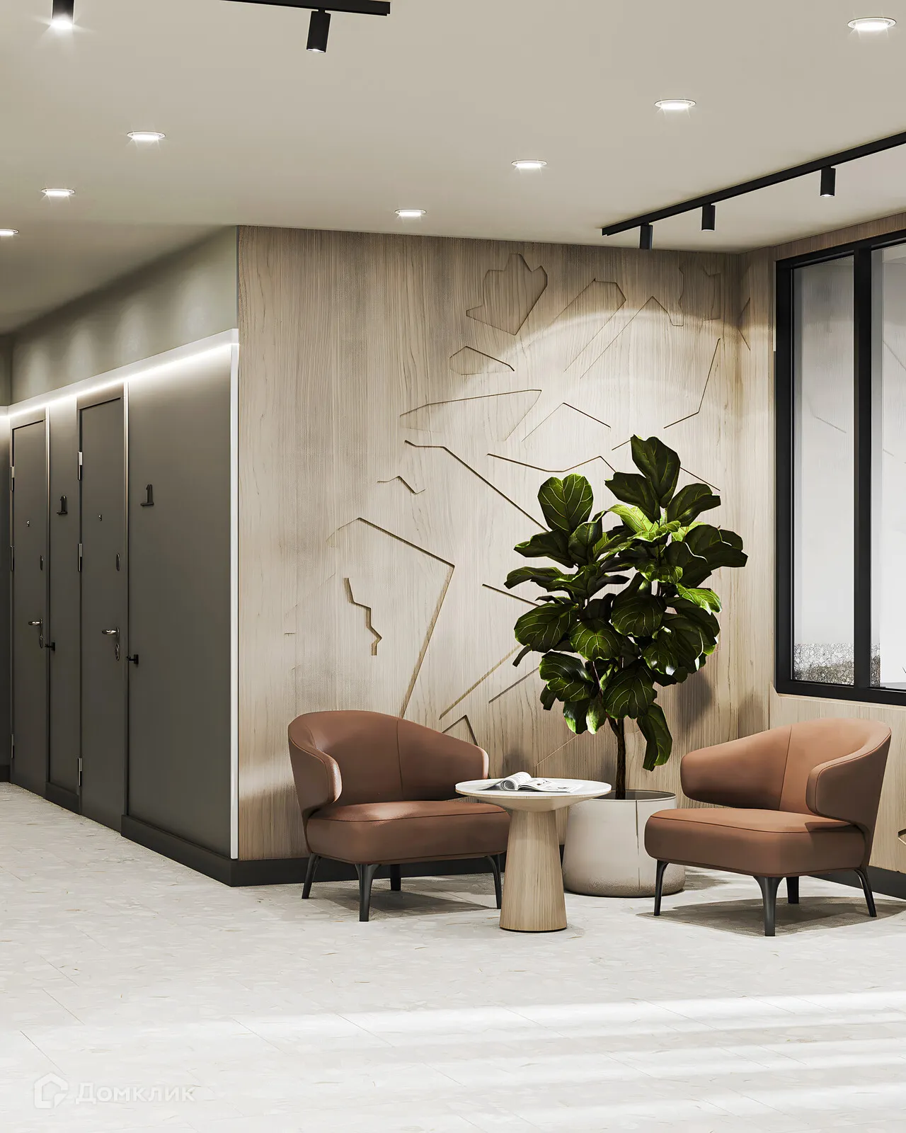 Планировка 3-комнатной квартиры 68.23 м² в ЖК Город Природы, г. Уфа — фото 2