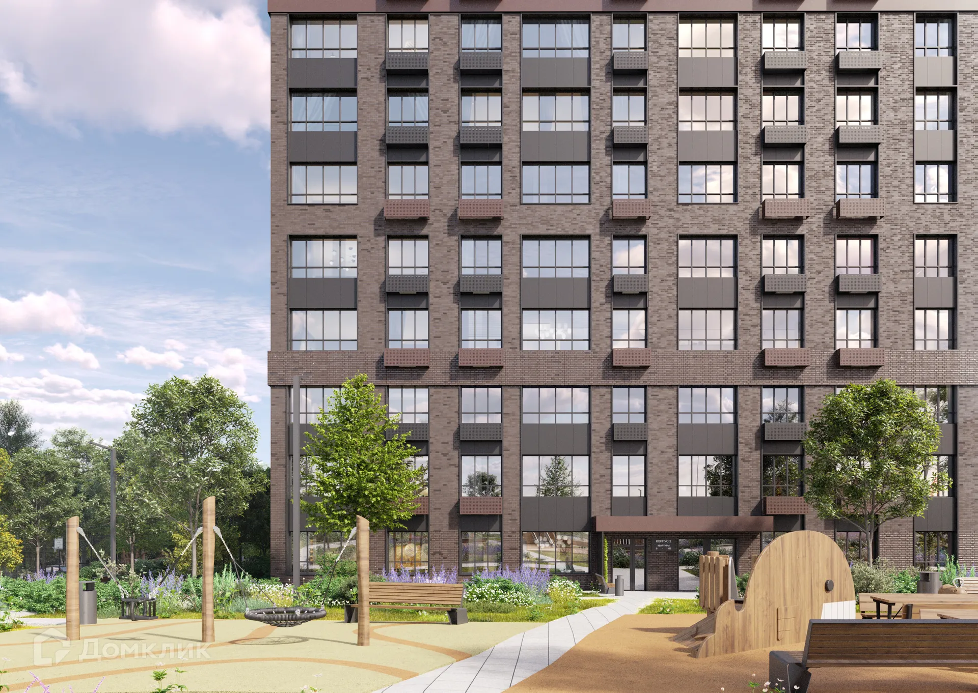 Планировка 3-комнатной квартиры 68.23 м² в ЖК Город Природы, г. Уфа — фото 14