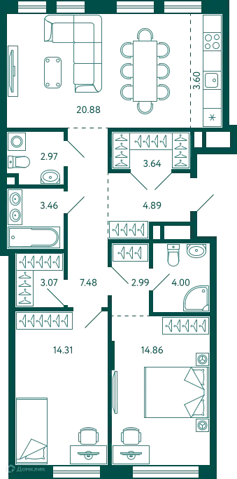 Квартира в ЖК Terle park (Терле Парк)