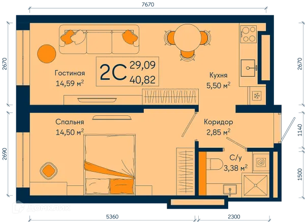 Квартира в ЖК РИВЕР