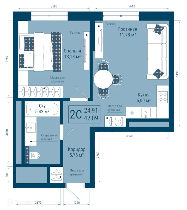 Квартира в ЖК THE SKY (СКАЙ)