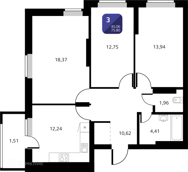 Квартира в ЖК Черника