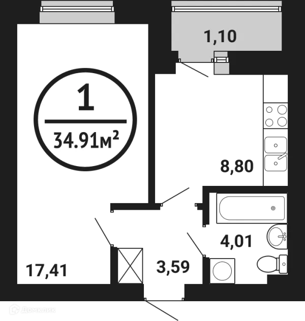 Квартира в ЖК Цветы Башкирии