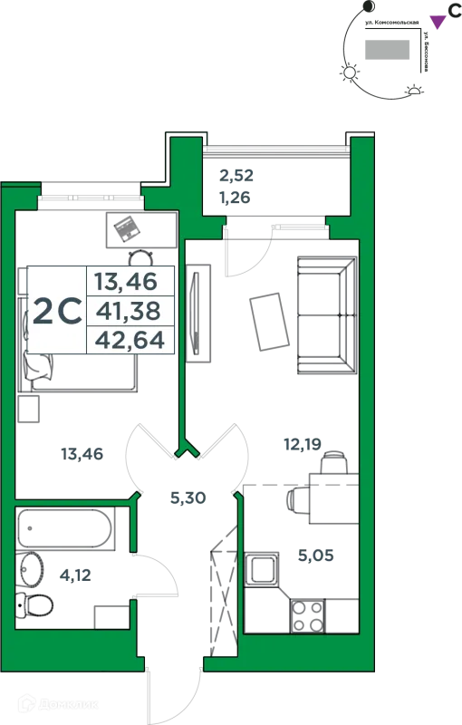 Квартира в ЖК Сапфир