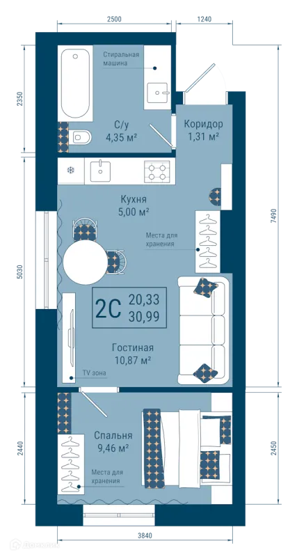Квартира в ЖК THE SKY (СКАЙ)
