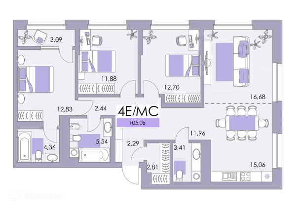 Квартира в ЖК Квартал Самоцветы