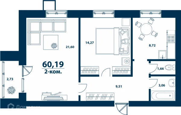 Квартира в ЖК Город Природы