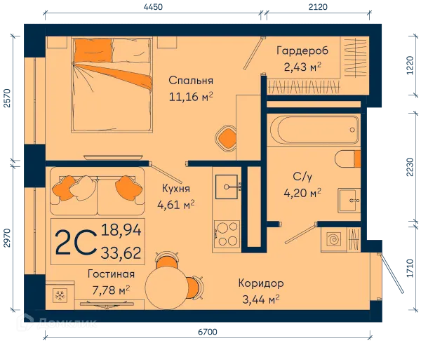 Квартира в ЖК РИВЕР