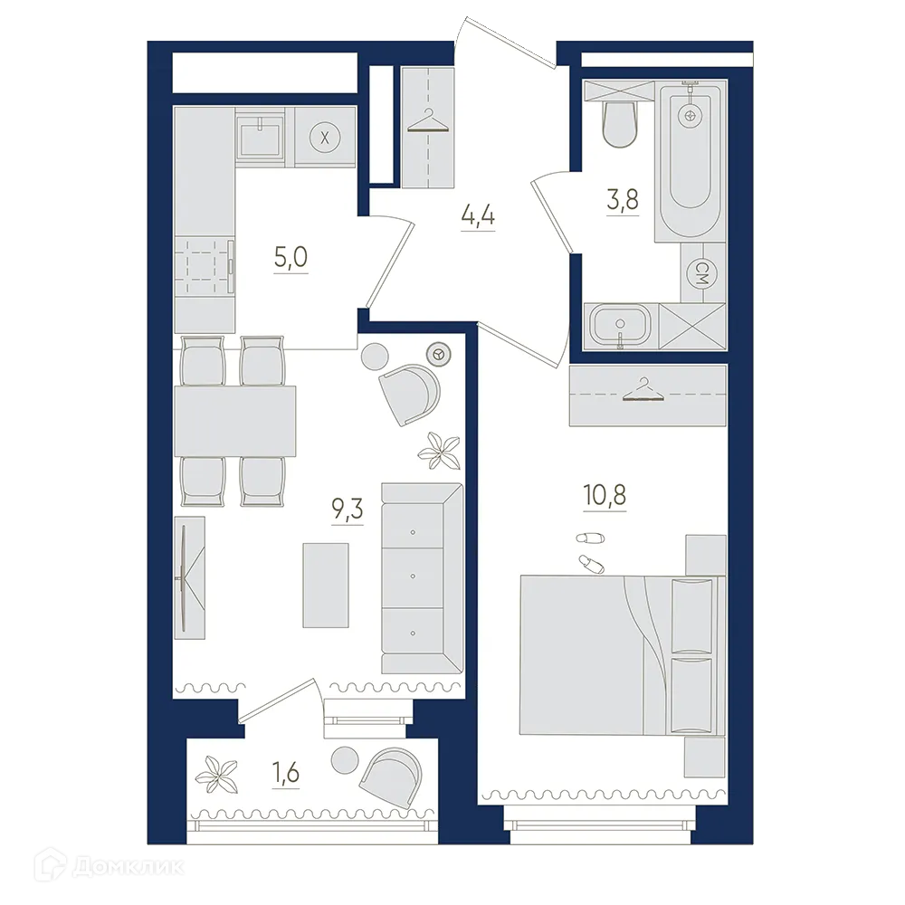 Фото квартиры в ЖК Экогород "Яркий"