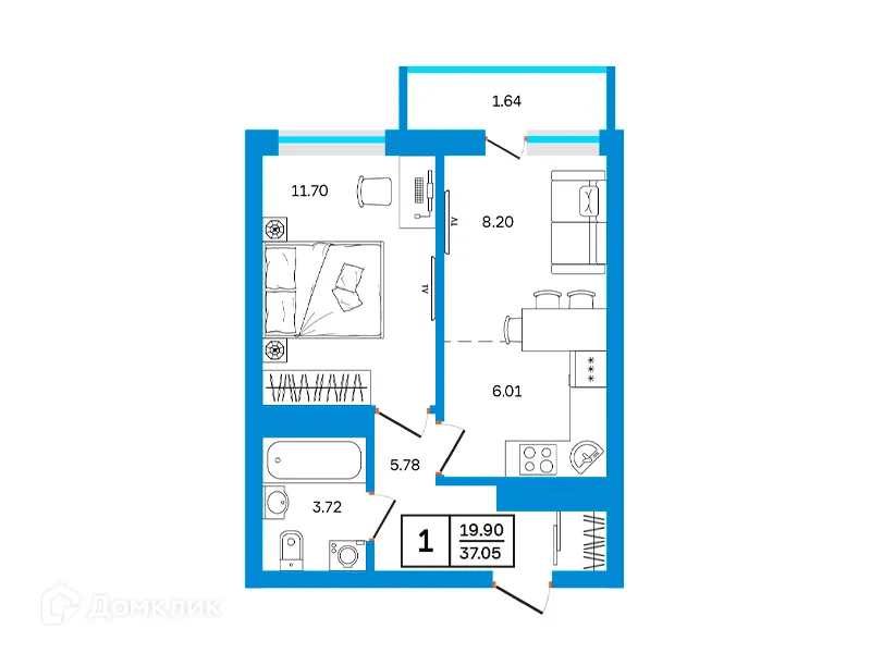 Фото квартиры в ЖК Некрасовский
