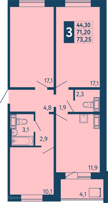 Квартира в ЖК "Новая Дема"